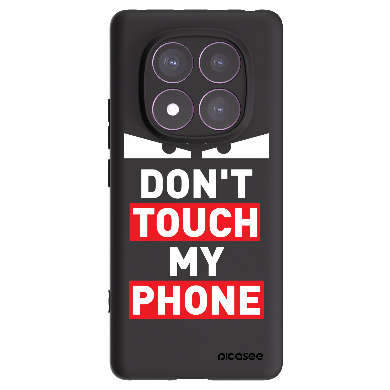 Picasee husă neagră din silicon pentru Xiaomi Redmi Note 14 Pro 4G - Shadow Eye - Transparent