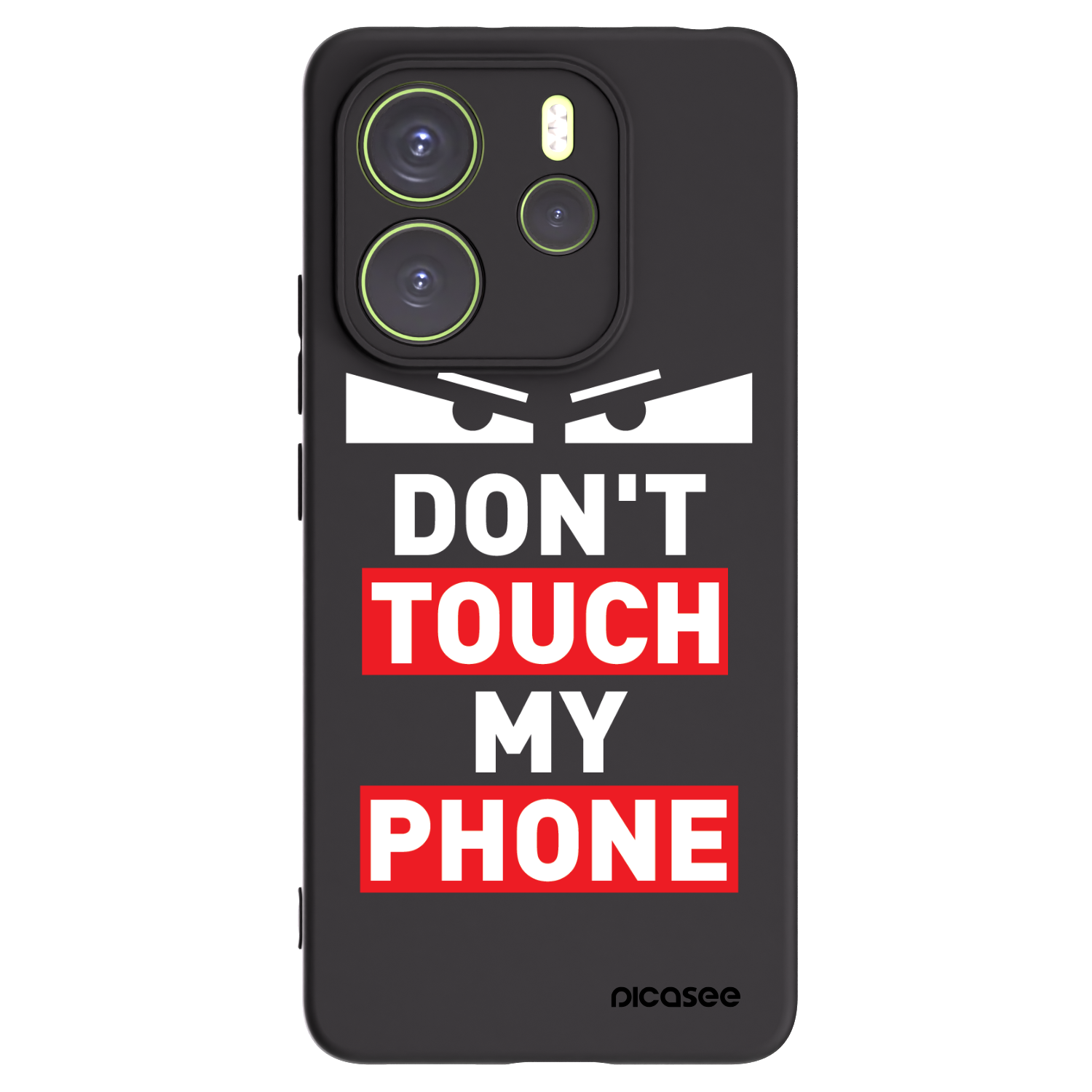 Picasee husă neagră din silicon pentru Xiaomi Redmi Note 14 4G - Shadow Eye - Transparent