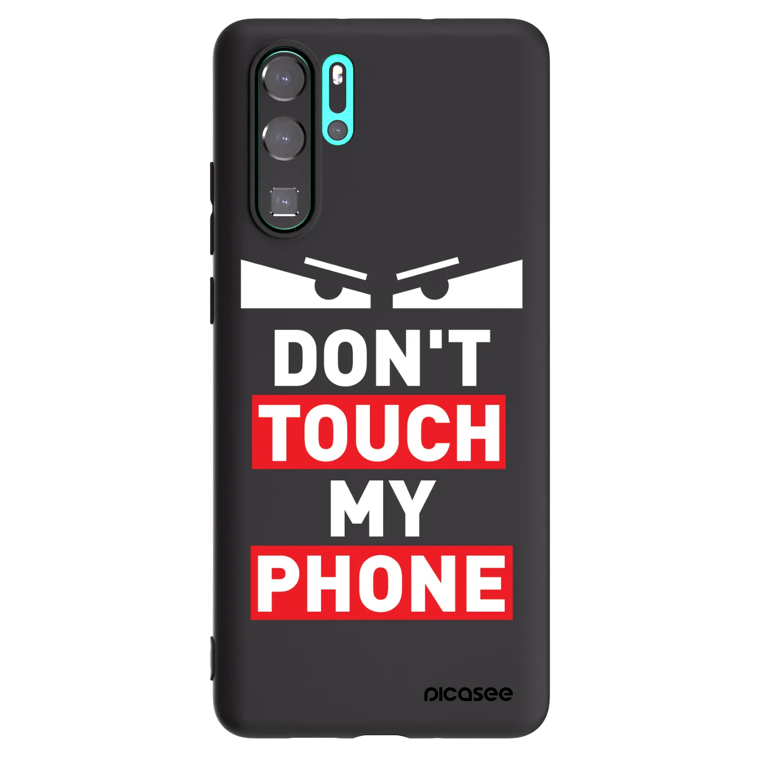 Picasee husă neagră din silicon pentru Huawei P30 Pro - Shadow Eye - Transparent