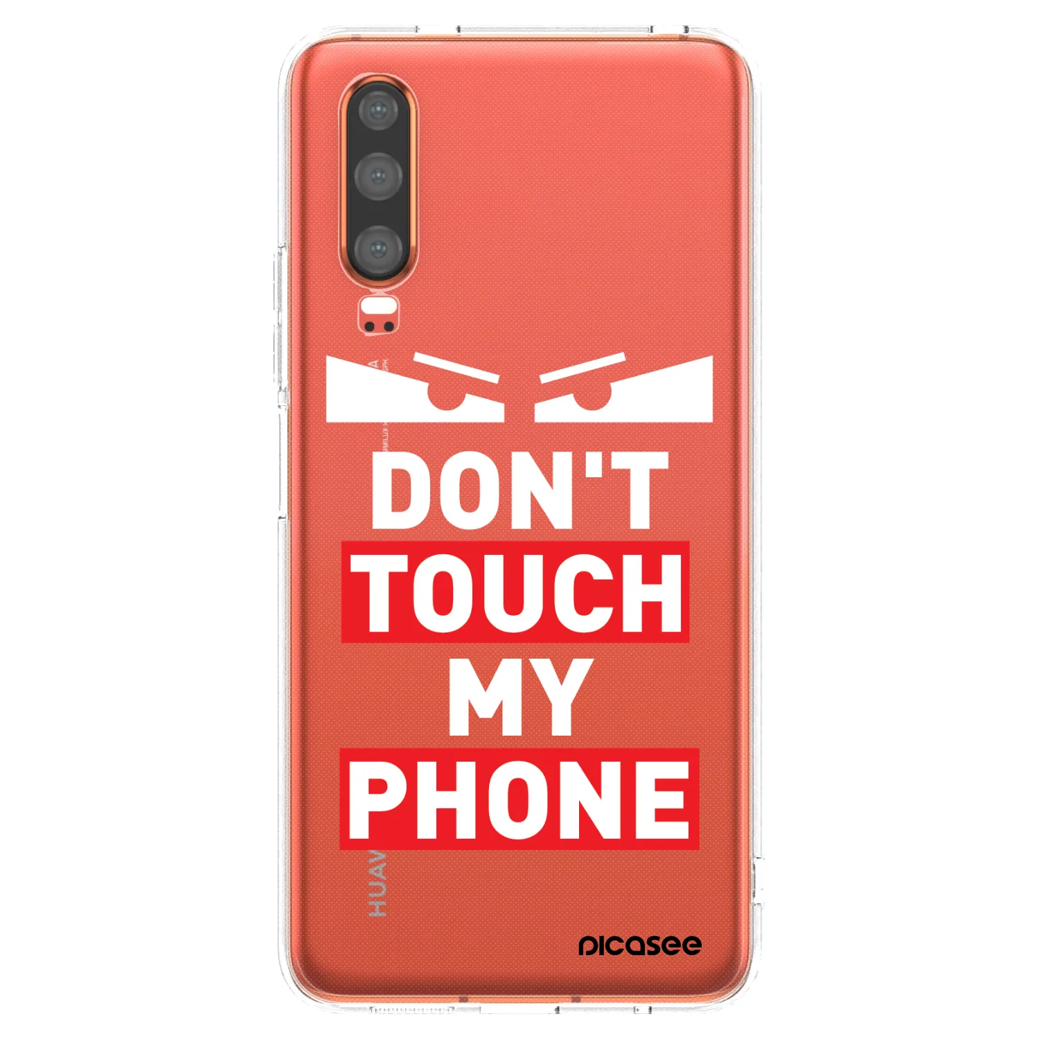 Picasee husă transparentă din silicon pentru Huawei P30 - Shadow Eye - Transparent