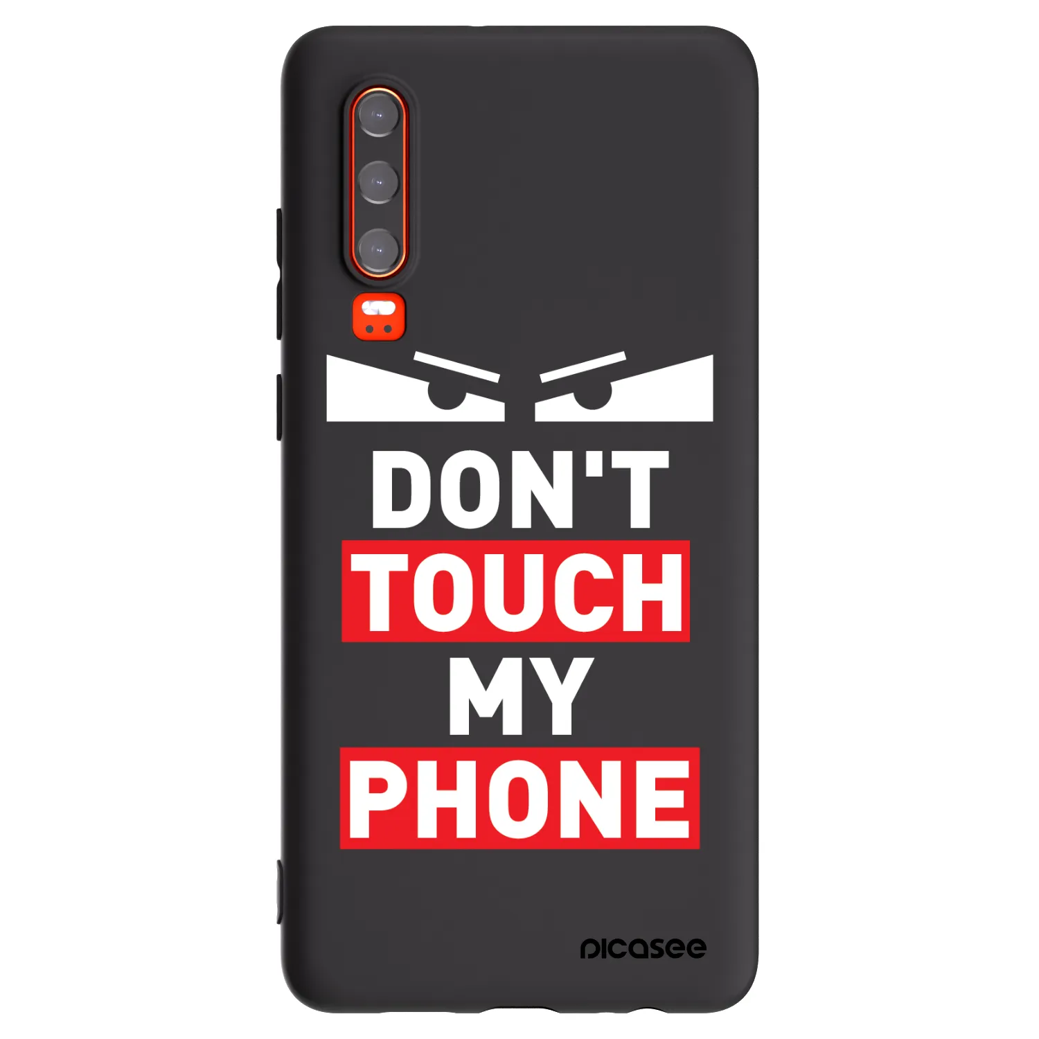 Picasee husă neagră din silicon pentru Huawei P30 - Shadow Eye - Transparent
