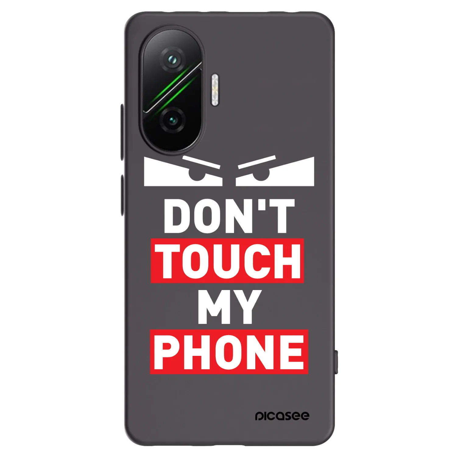 Picasee husă neagră din silicon pentru Xiaomi Poco F7 5G - Shadow Eye - Transparent