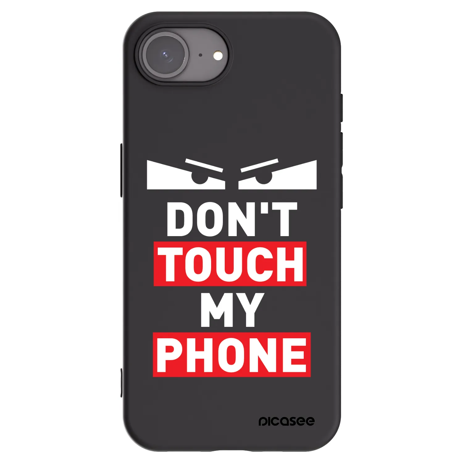 Picasee husă neagră din silicon pentru Apple iPhone 17e - Shadow Eye - Transparent