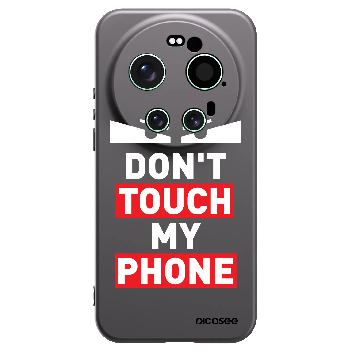 Picasee husă neagră din silicon pentru Xiaomi 17 Ultra - Shadow Eye - Transparent