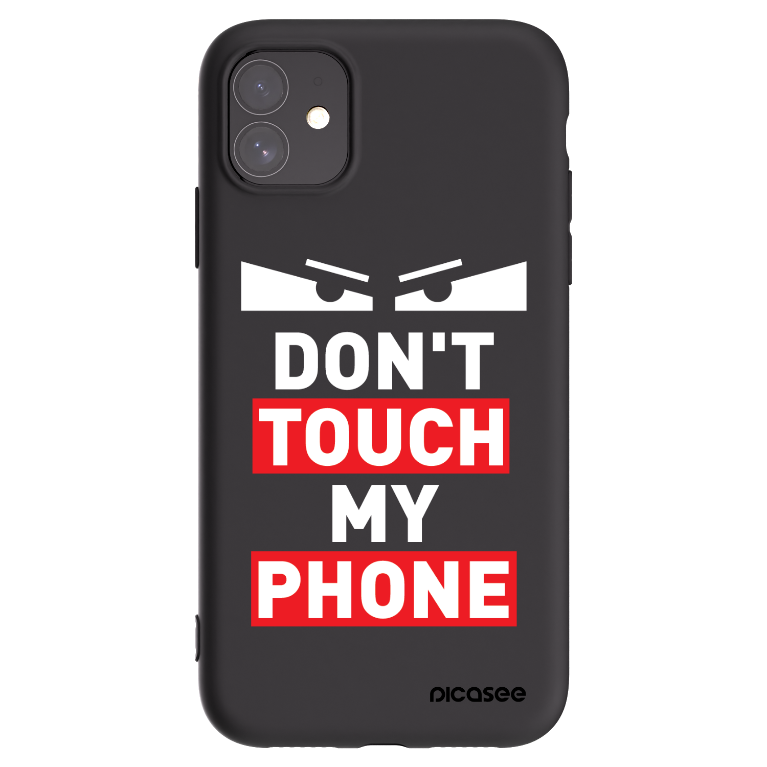 Picasee husă neagră din silicon pentru Apple iPhone 11 - Shadow Eye - Transparent