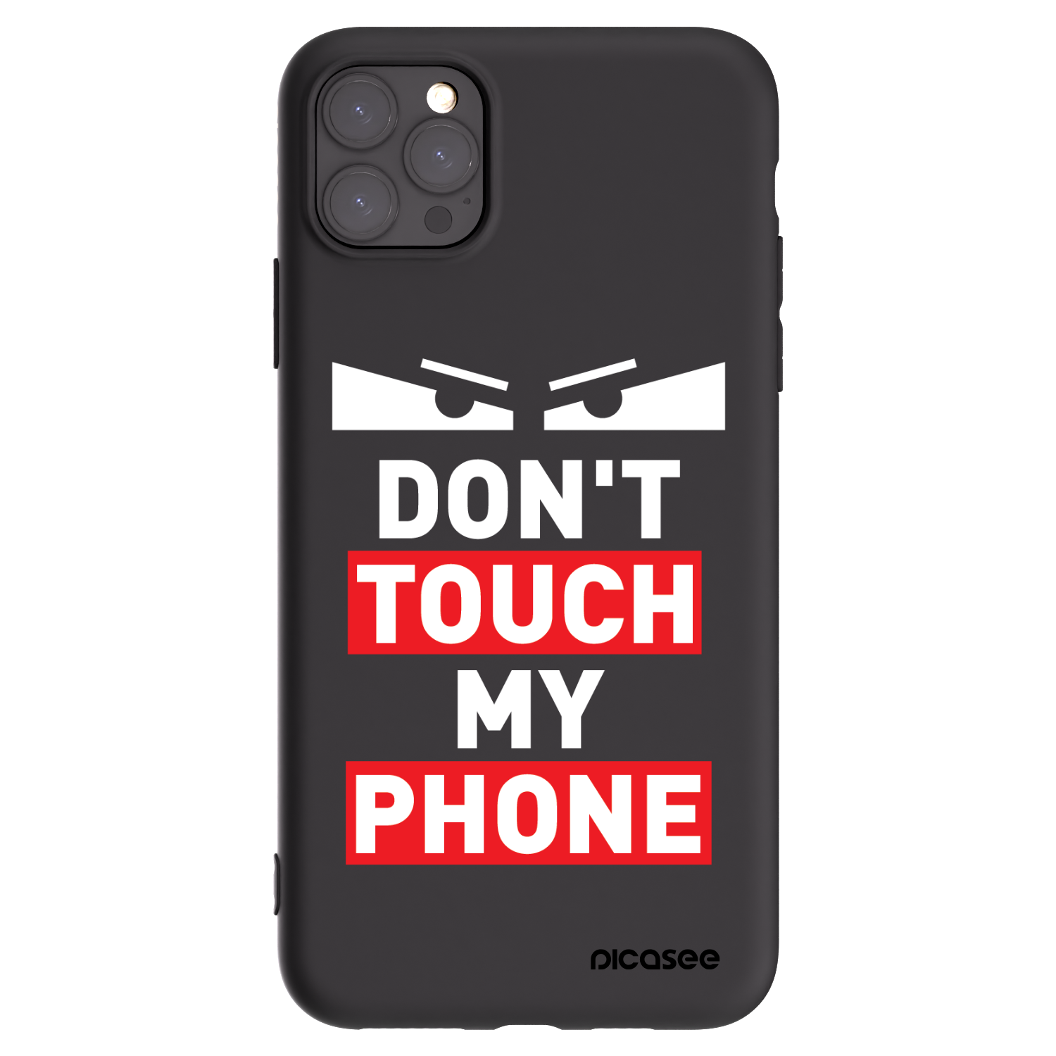 Picasee husă neagră din silicon pentru Apple iPhone 11 Pro Max - Shadow Eye - Transparent