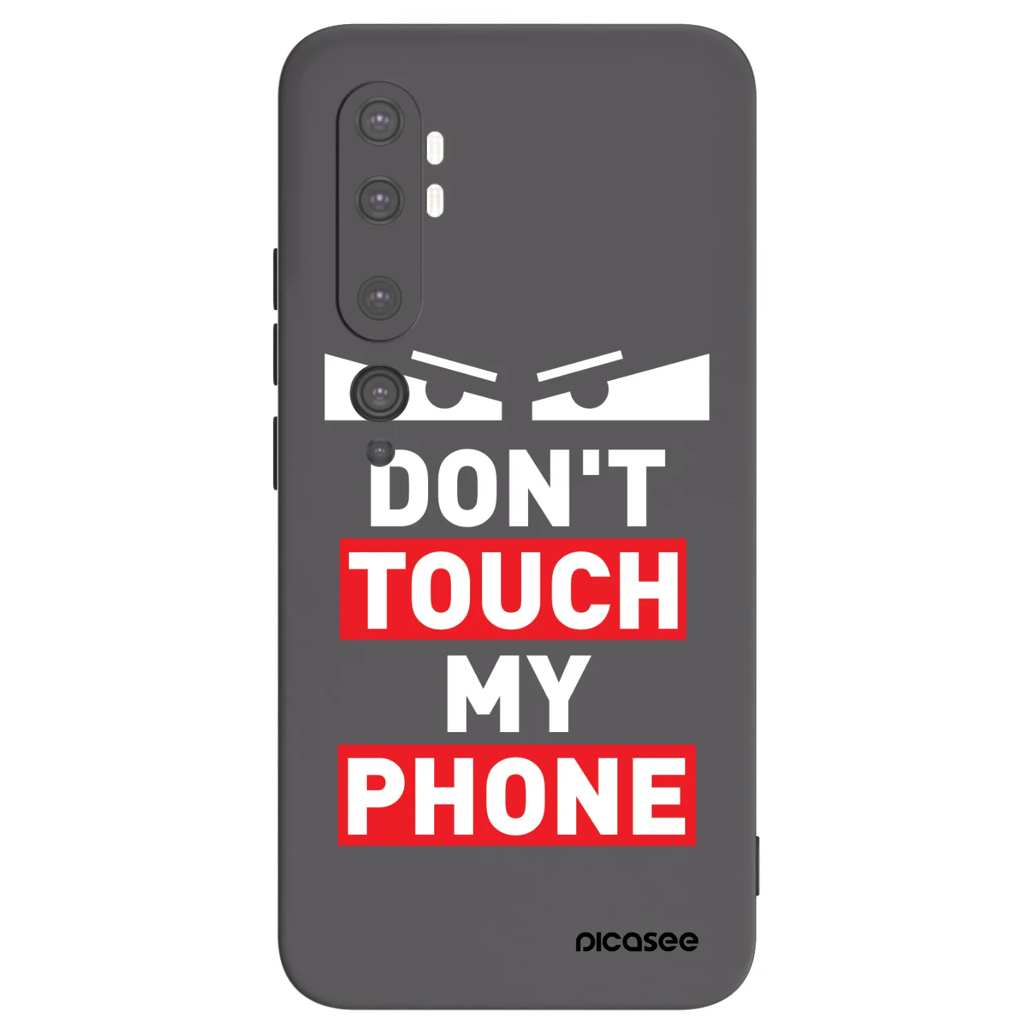 Picasee husă neagră din silicon pentru Xiaomi Mi Note 10 (Pro) - Shadow Eye - Transparent