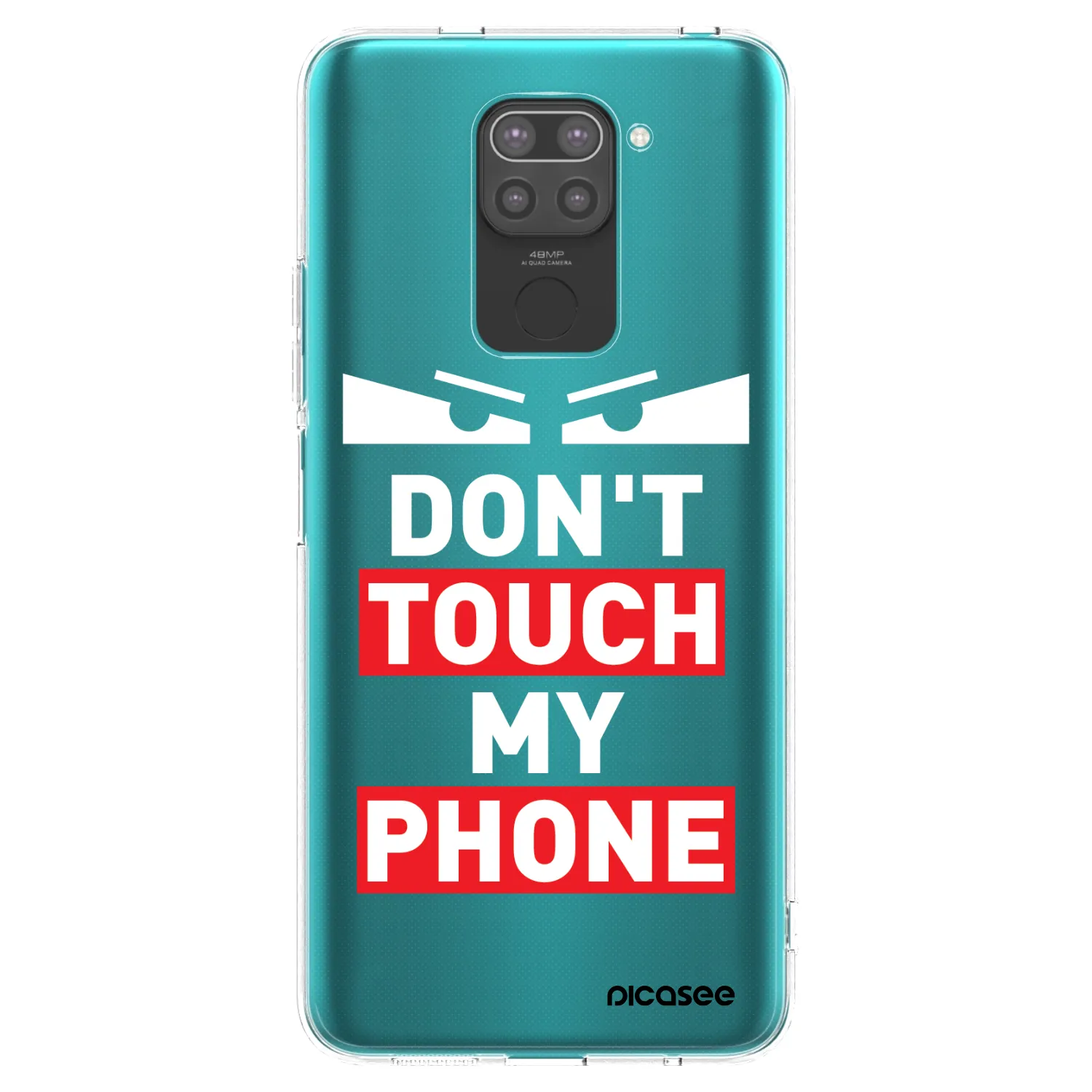 Picasee husă neagră din silicon pentru Xiaomi Redmi Note 9 - Shadow Eye - Transparent