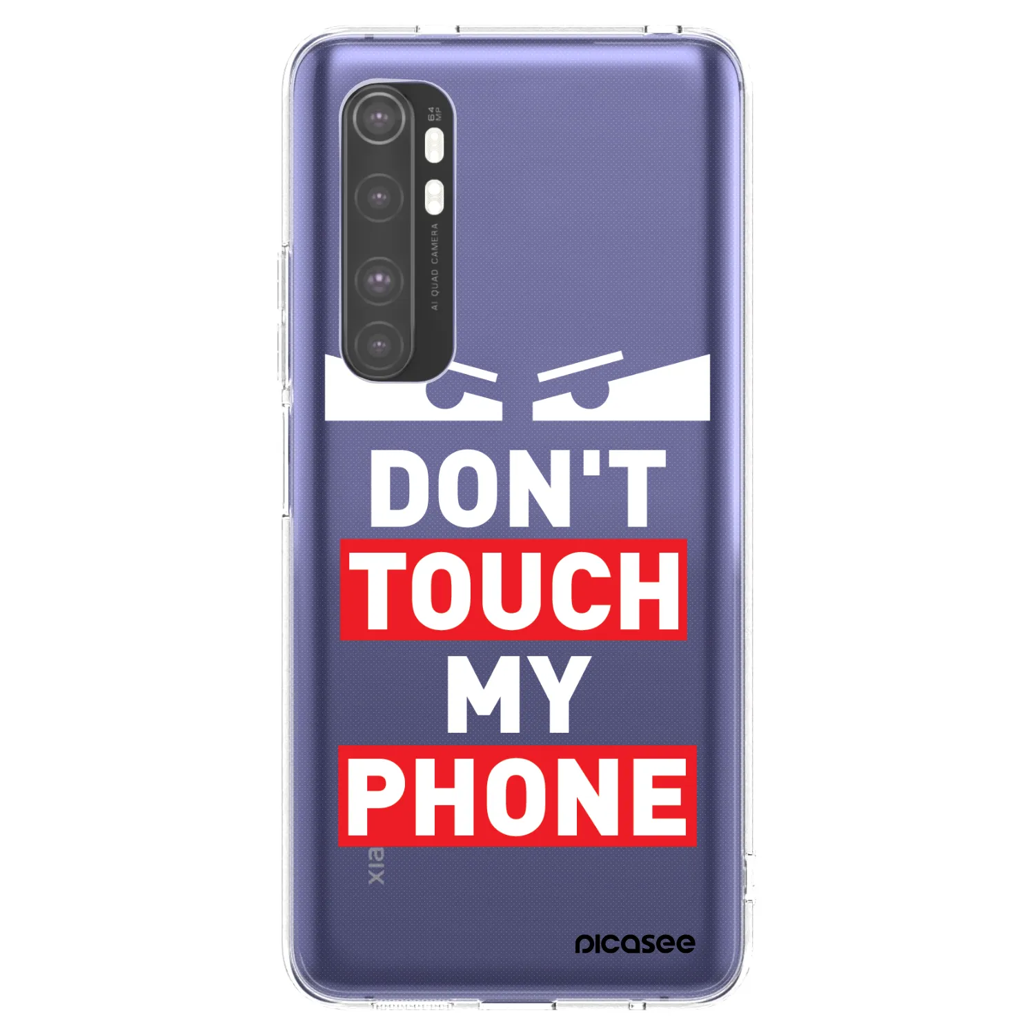 Picasee husă transparentă din silicon pentru Xiaomi Mi Note 10 Lite - Shadow Eye - Transparent