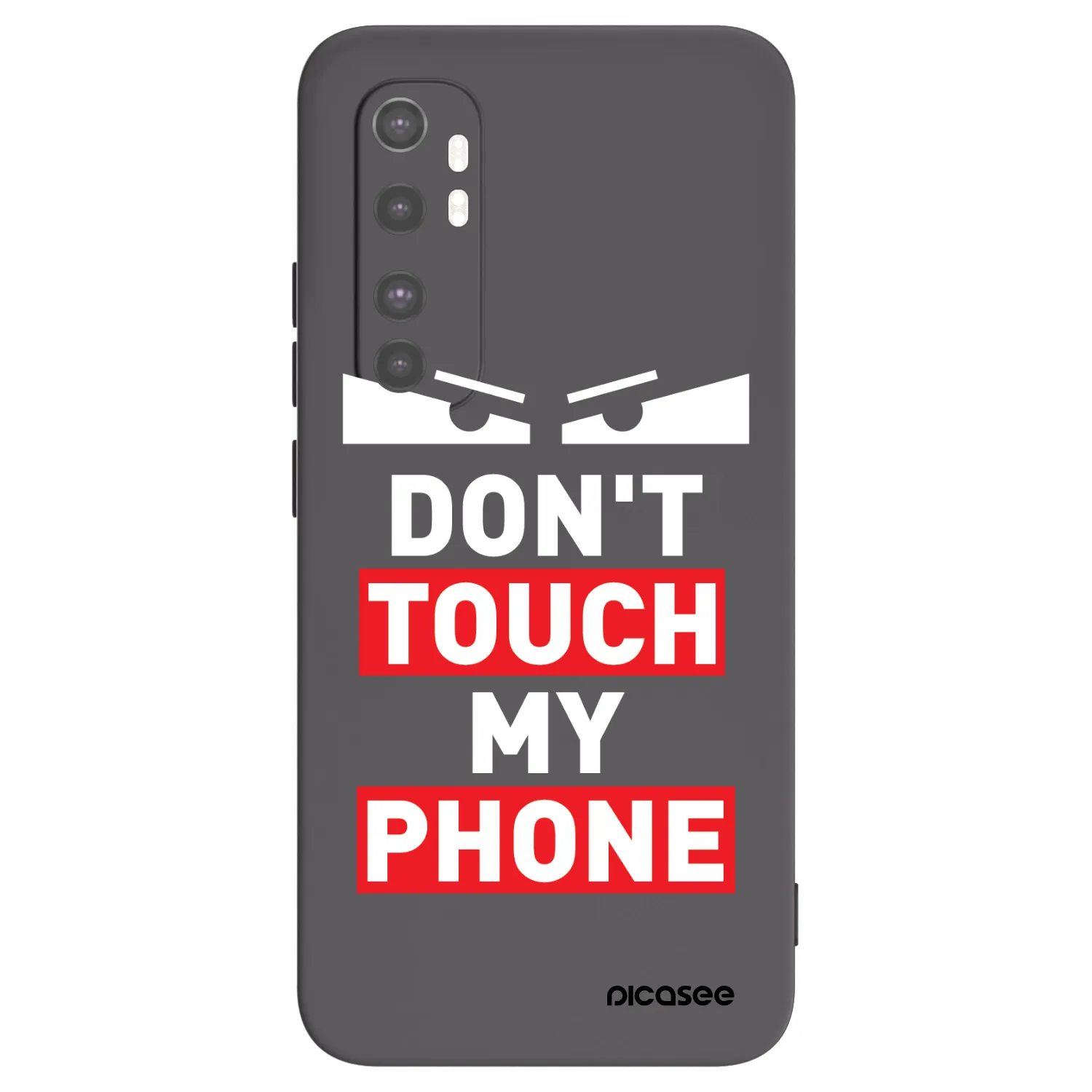 Picasee husă neagră din silicon pentru Xiaomi Mi Note 10 Lite - Shadow Eye - Transparent