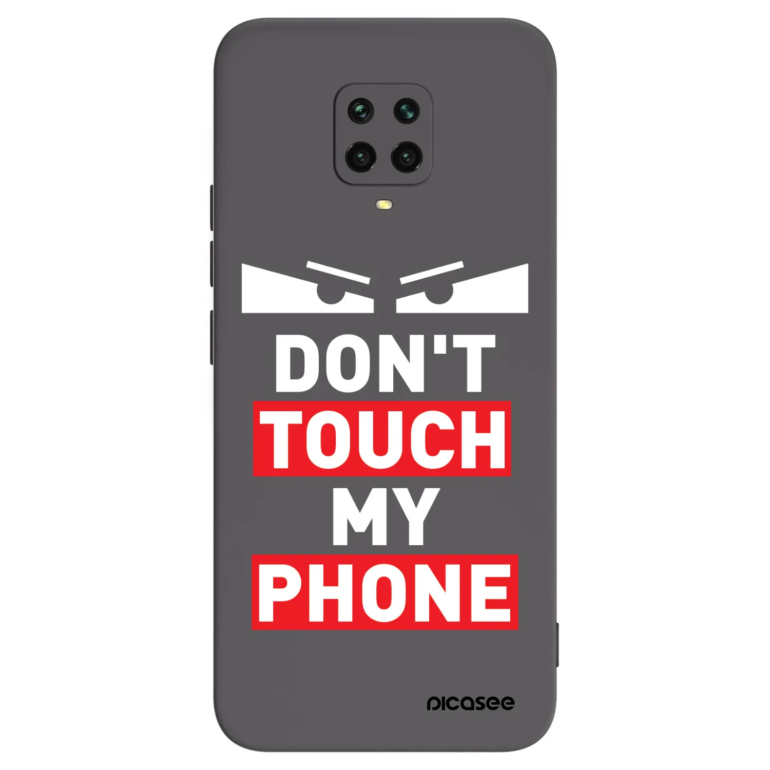 Picasee husă neagră din silicon pentru Xiaomi Redmi Note 9S - Shadow Eye - Transparent