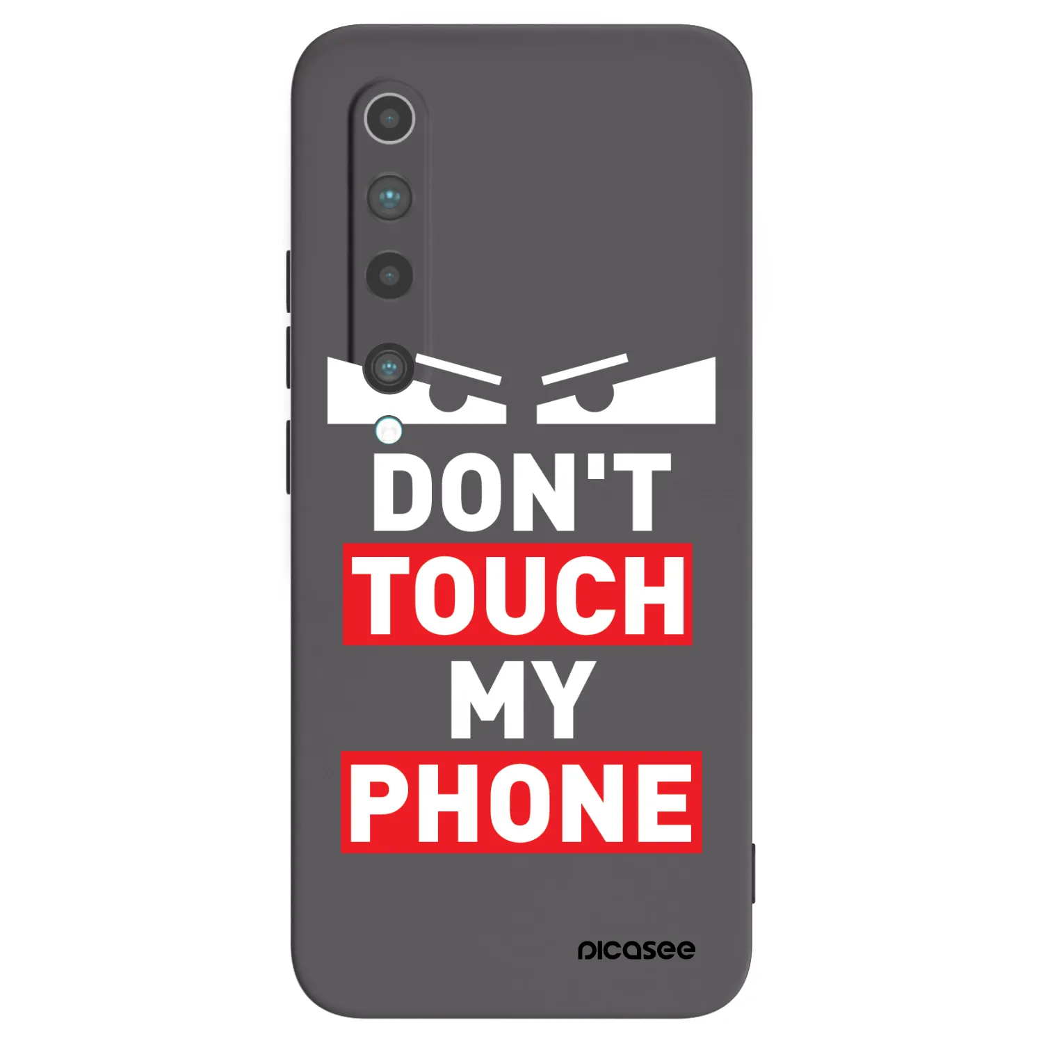 Picasee husă neagră din silicon pentru Xiaomi Mi 10 - Shadow Eye - Transparent