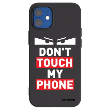 Picasee husă neagră din silicon pentru Apple iPhone 12 mini - Shadow Eye - Transparent