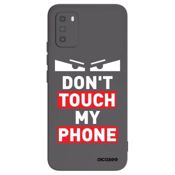 Picasee husă neagră din silicon pentru Xiaomi Poco M3 - Shadow Eye - Transparent