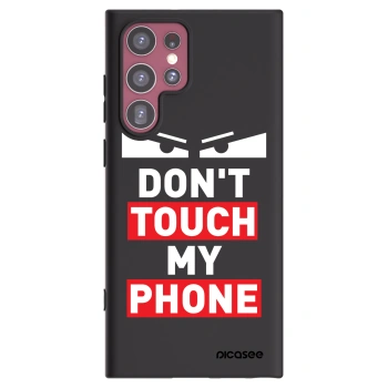 Picasee husă neagră din silicon pentru Samsung Galaxy S22 Ultra 5G - Shadow Eye - Transparent