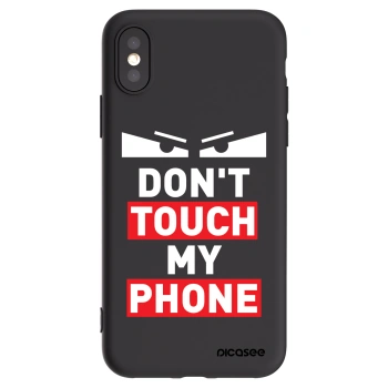 Picasee husă neagră din silicon pentru Apple iPhone X/XS - Shadow Eye - Transparent