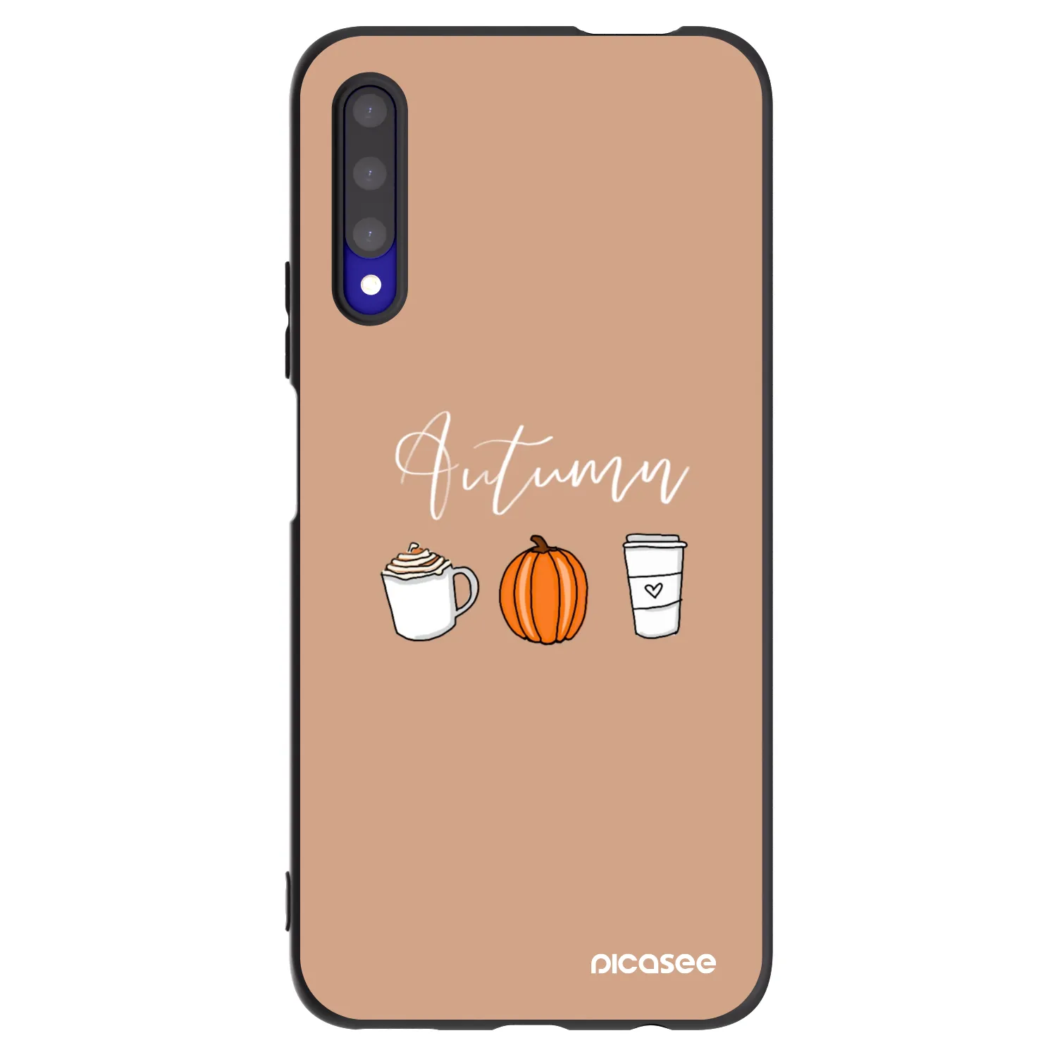 Picasee husă neagră din silicon pentru Honor 9X Pro - Autumn