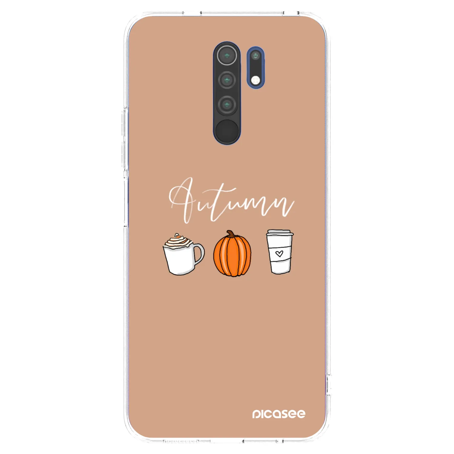 Picasee husă transparentă din silicon pentru Xiaomi Redmi 9 - Autumn