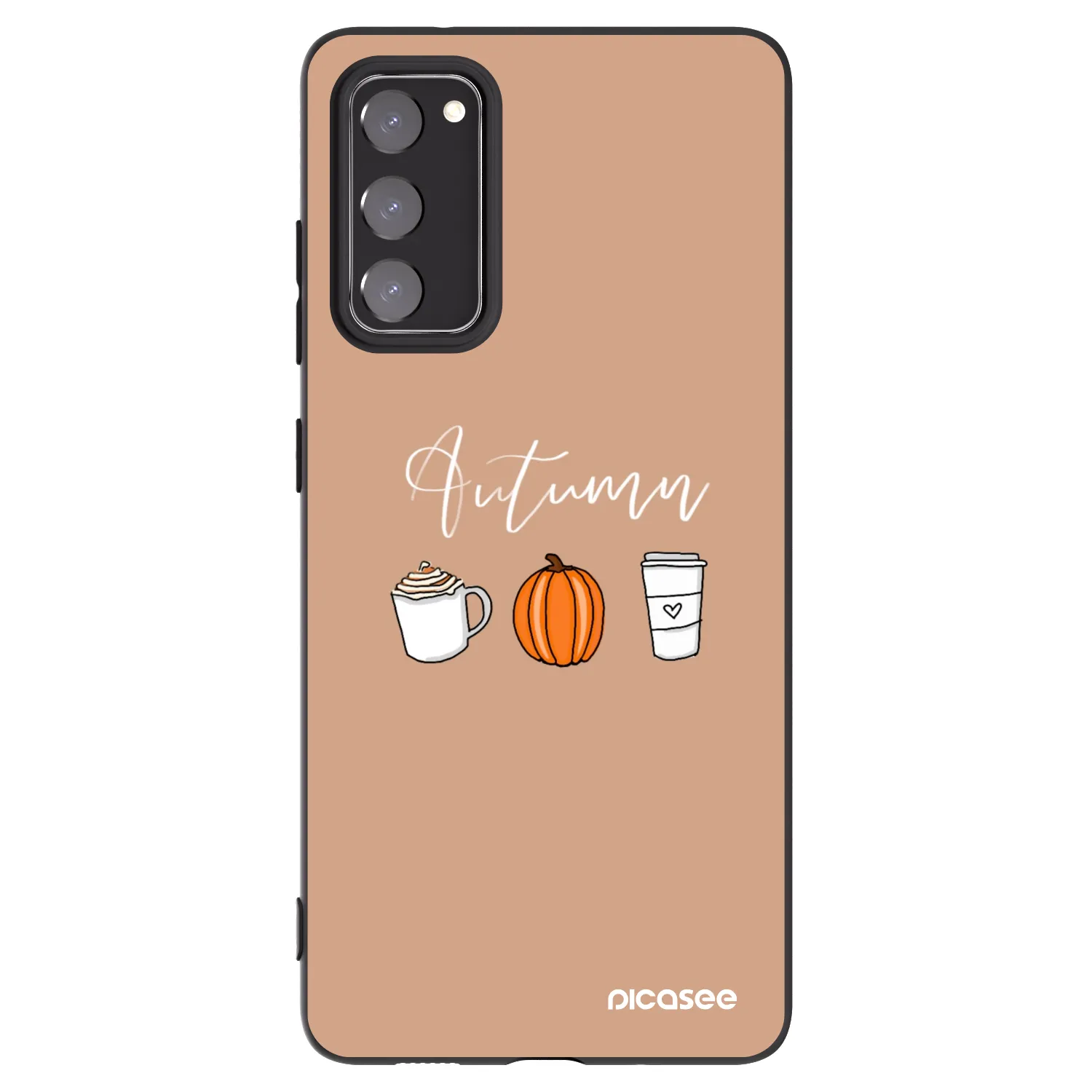 Picasee husă neagră din silicon pentru Samsung Galaxy S20 FE - Autumn