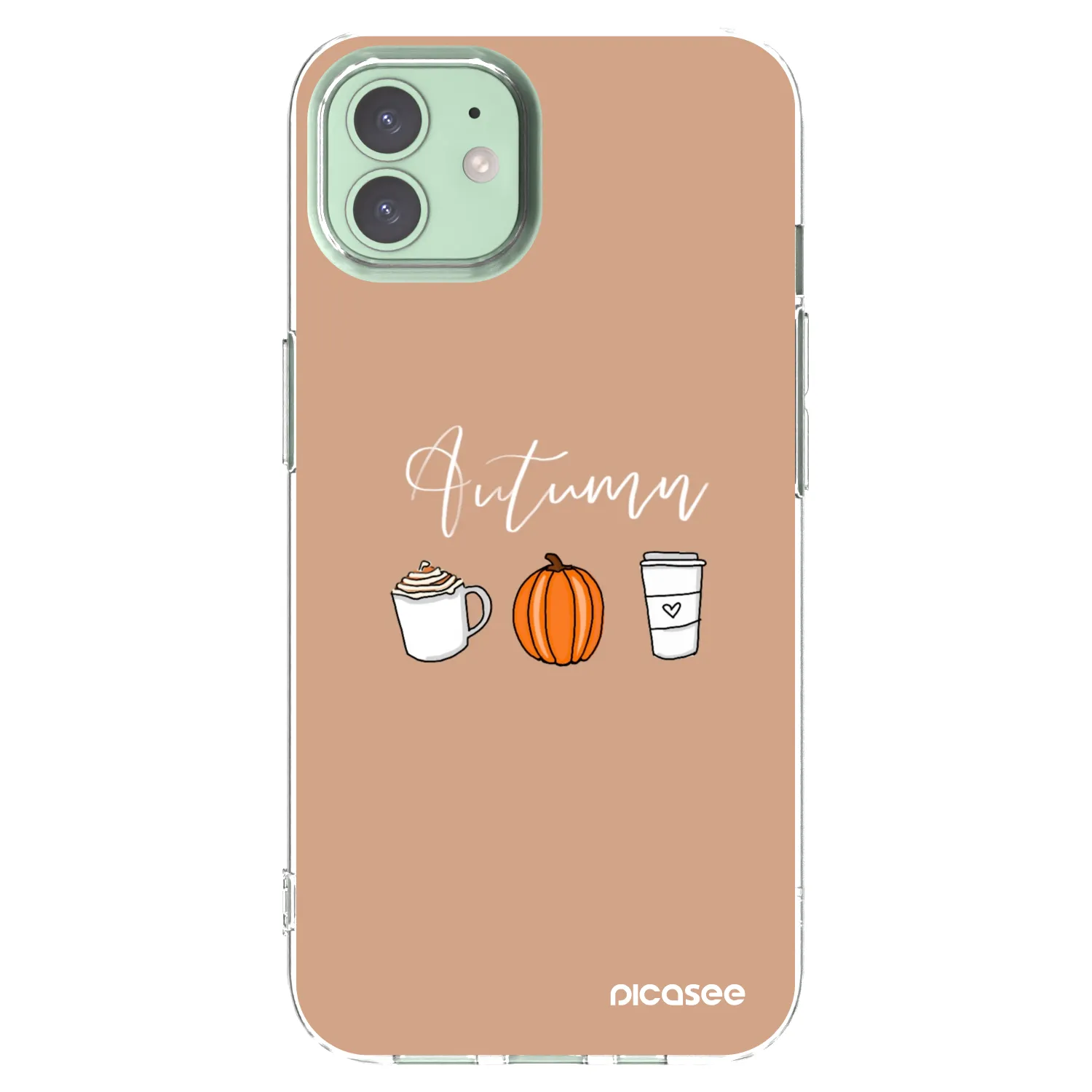 Picasee husă transparentă din silicon pentru Apple iPhone 12 - Autumn