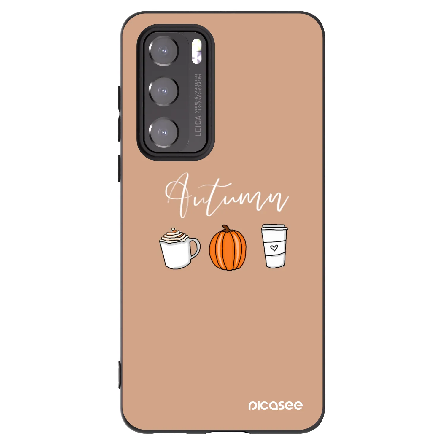 Picasee husă neagră din silicon pentru Huawei P40 - Autumn