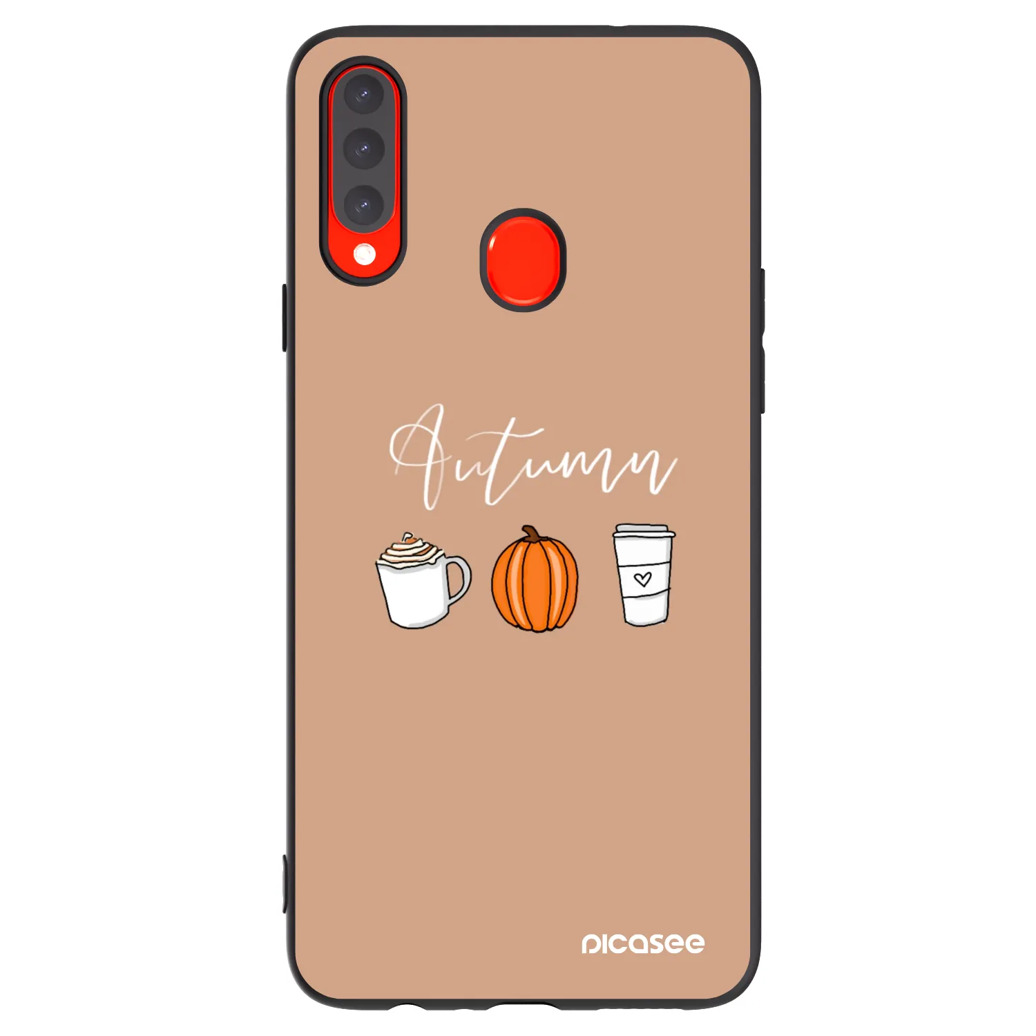 Picasee husă neagră din silicon pentru Samsung Galaxy A20s - Autumn