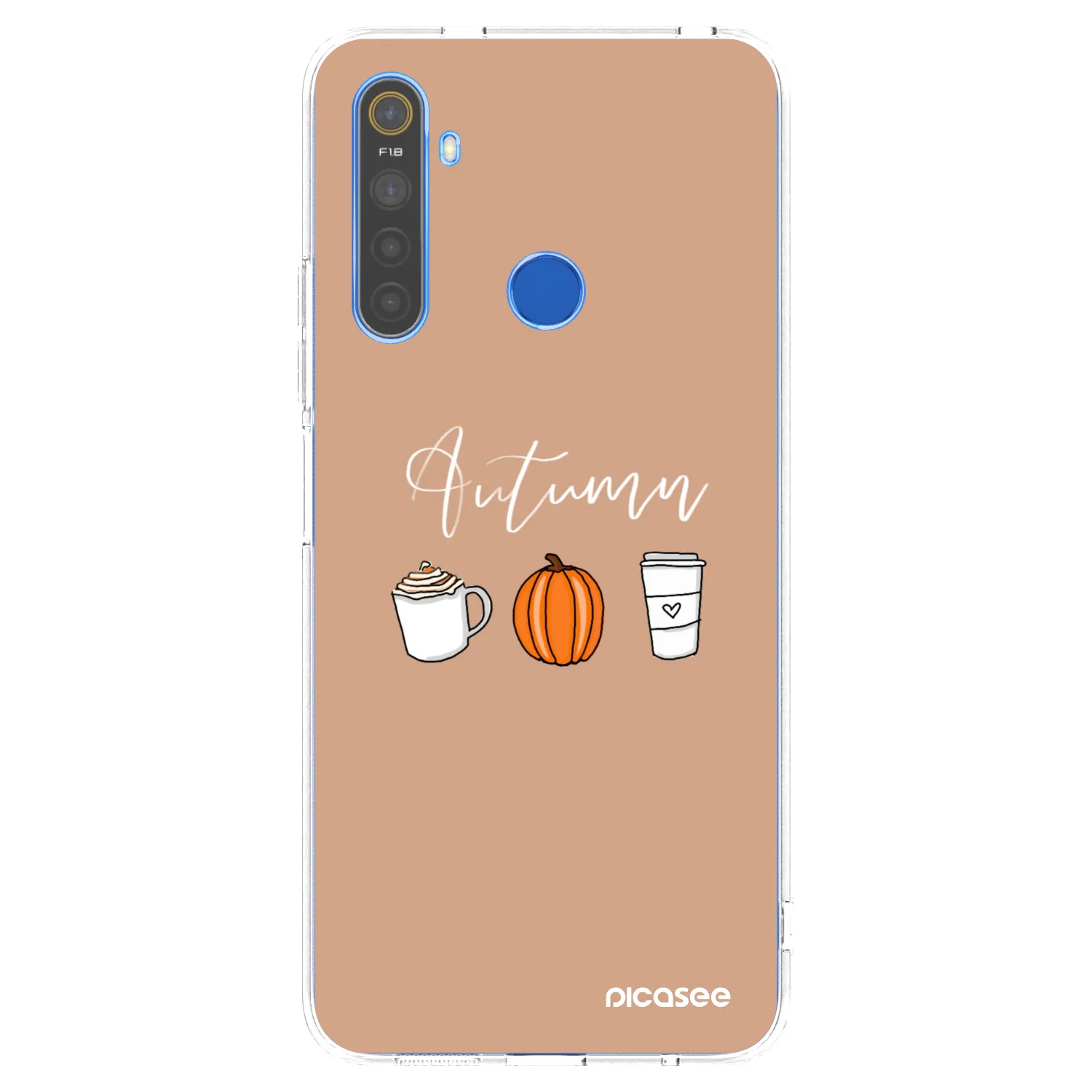 Picasee husă transparentă din silicon pentru Realme 5 - Autumn