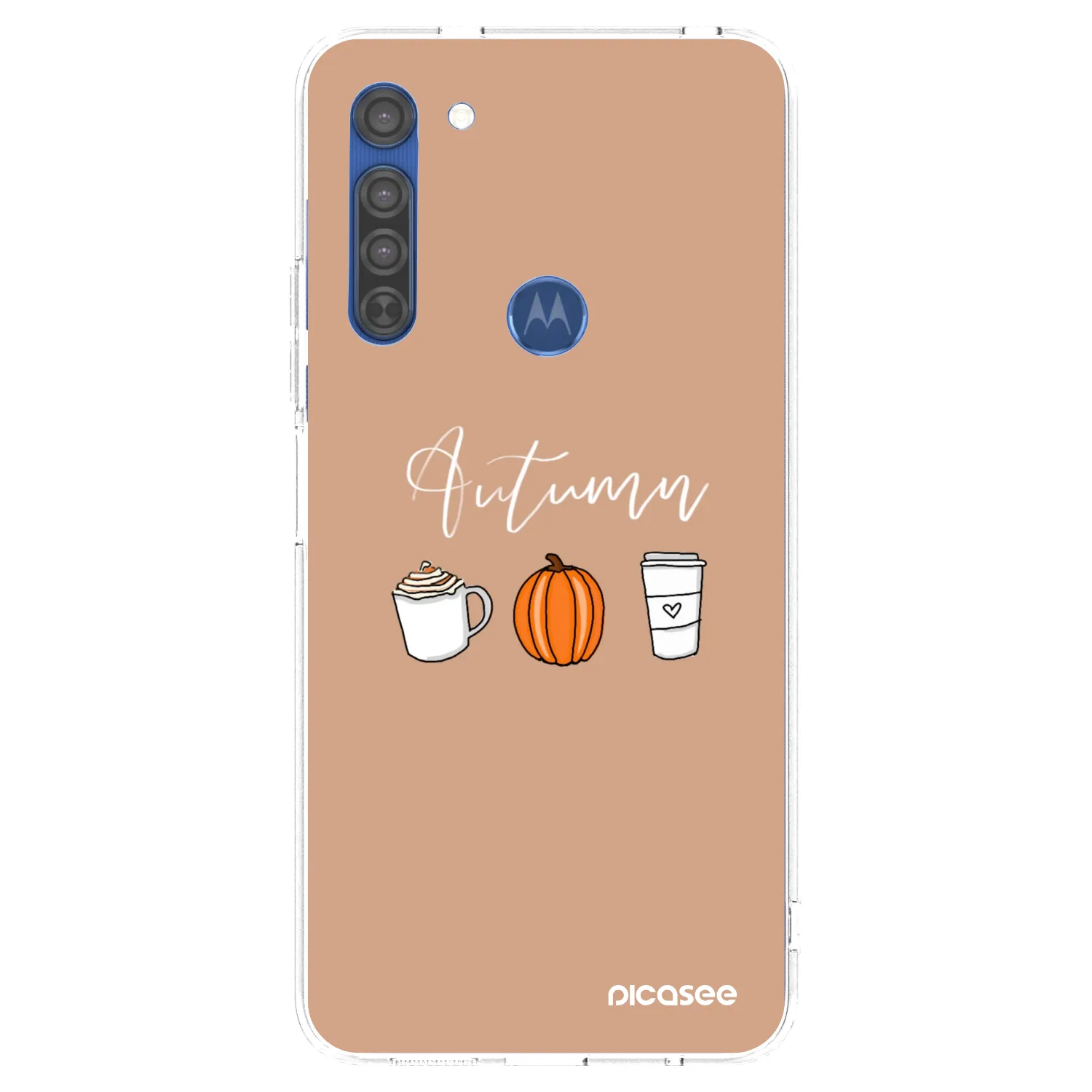 Picasee husă transparentă din silicon pentru Motorola Moto G8 - Autumn