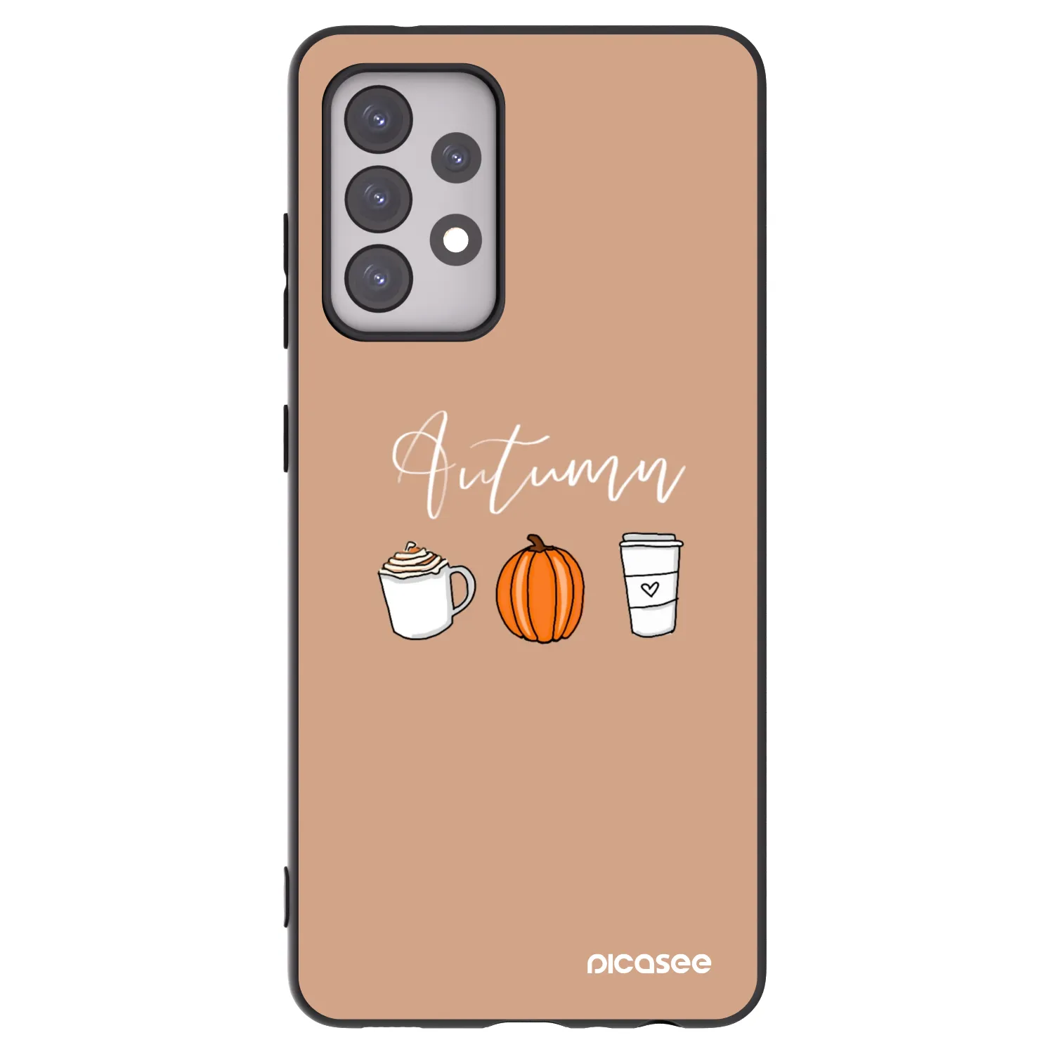 Picasee husă neagră din silicon pentru Samsung Galaxy A52 5G A525F - Autumn