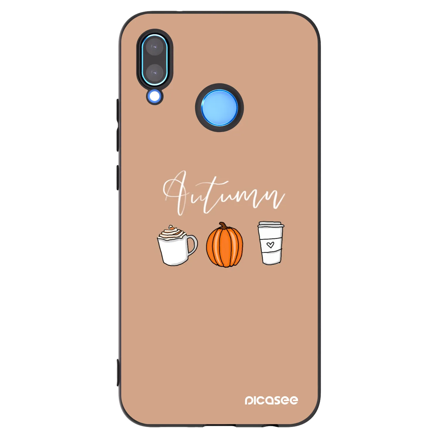Picasee husă neagră din silicon pentru Huawei P20 Lite - Autumn