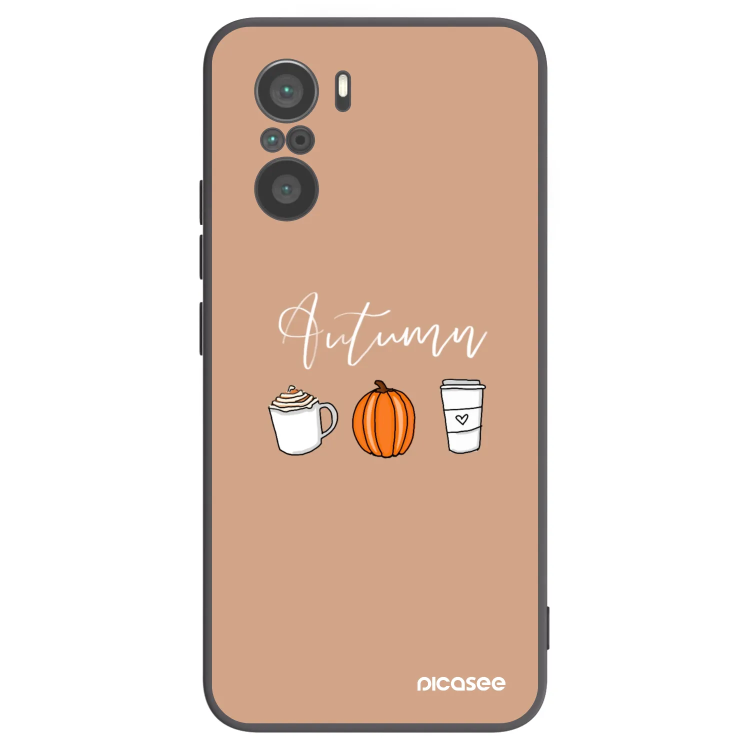 Picasee husă neagră din silicon pentru Xiaomi Poco F3 - Autumn