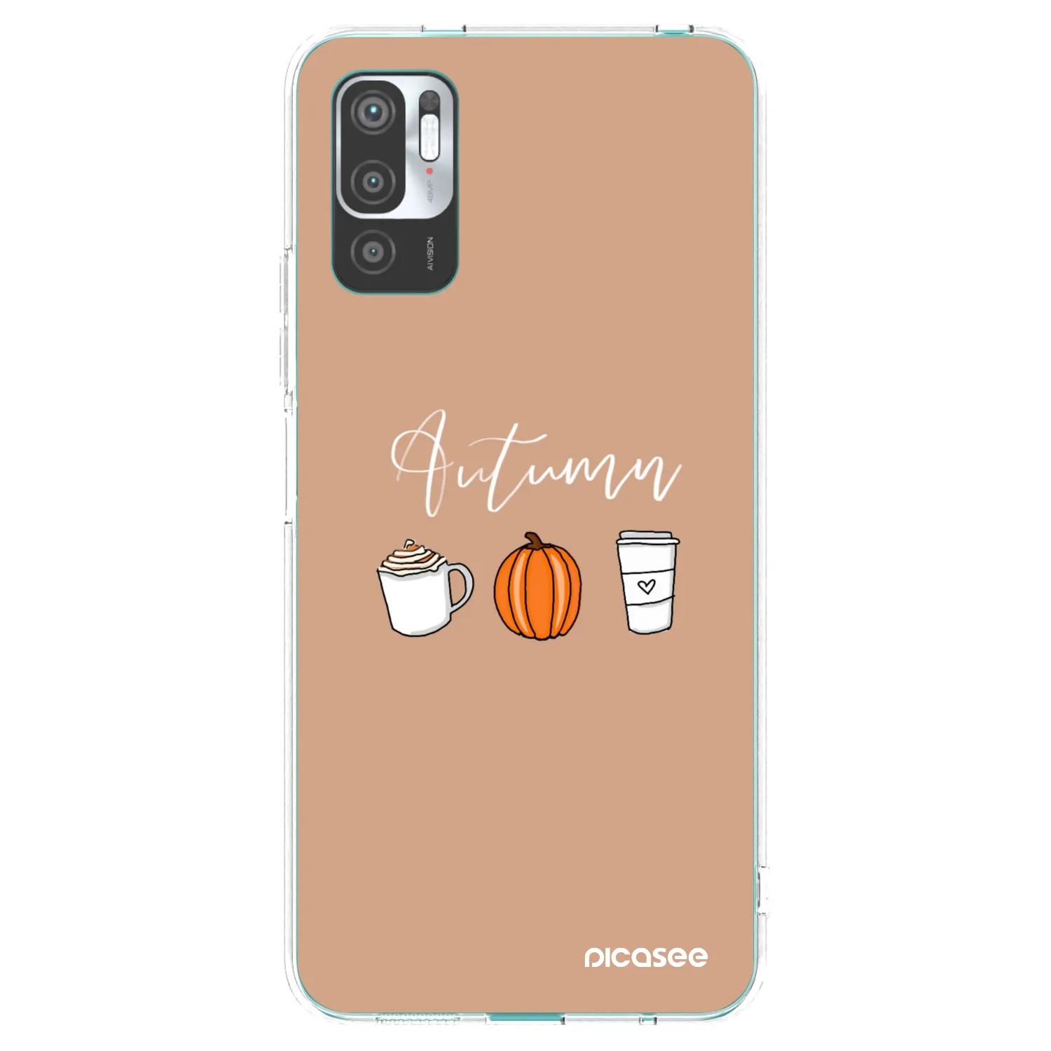 Picasee husă transparentă din silicon pentru Xiaomi Redmi Note 10 5G - Autumn