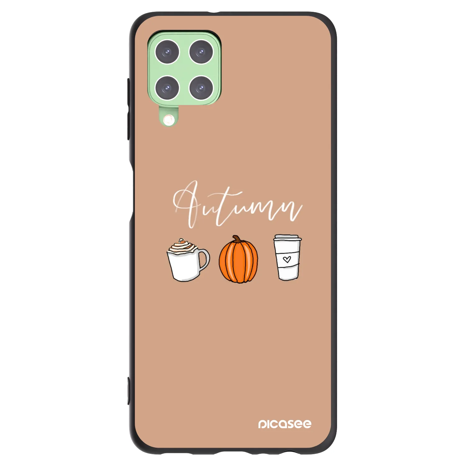 Picasee husă neagră din silicon pentru Samsung Galaxy A22 A225F 4G - Autumn