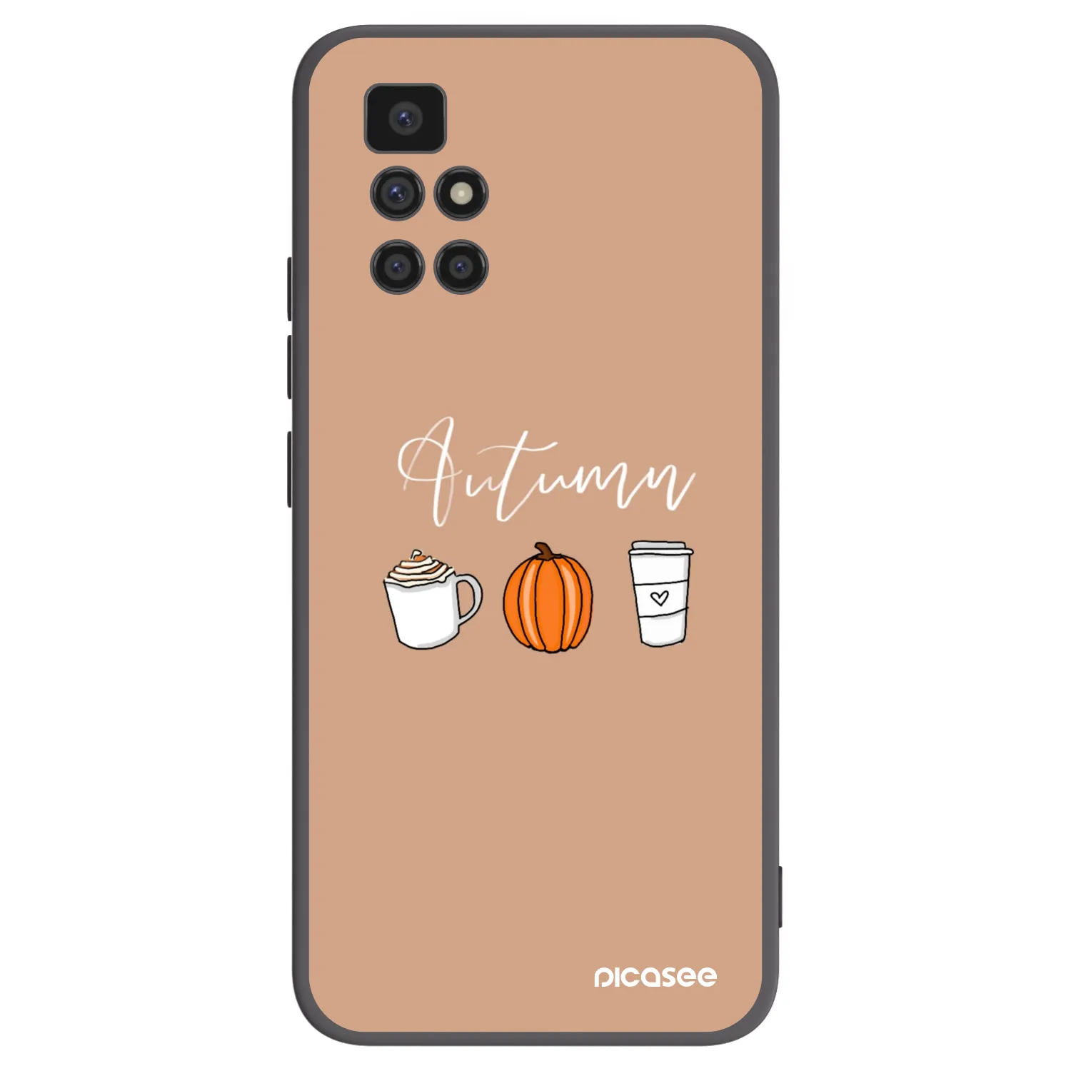 Picasee husă neagră din silicon pentru Xiaomi Redmi 10 - Autumn