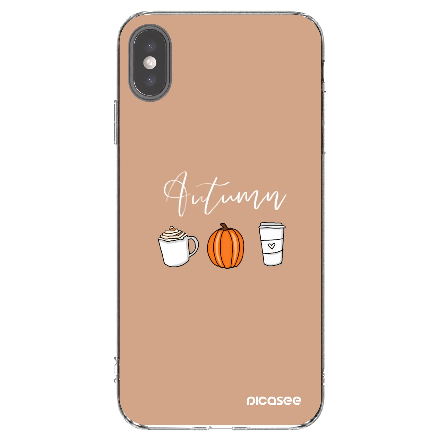 Picasee husă transparentă din silicon pentru Apple iPhone XS Max - Autumn