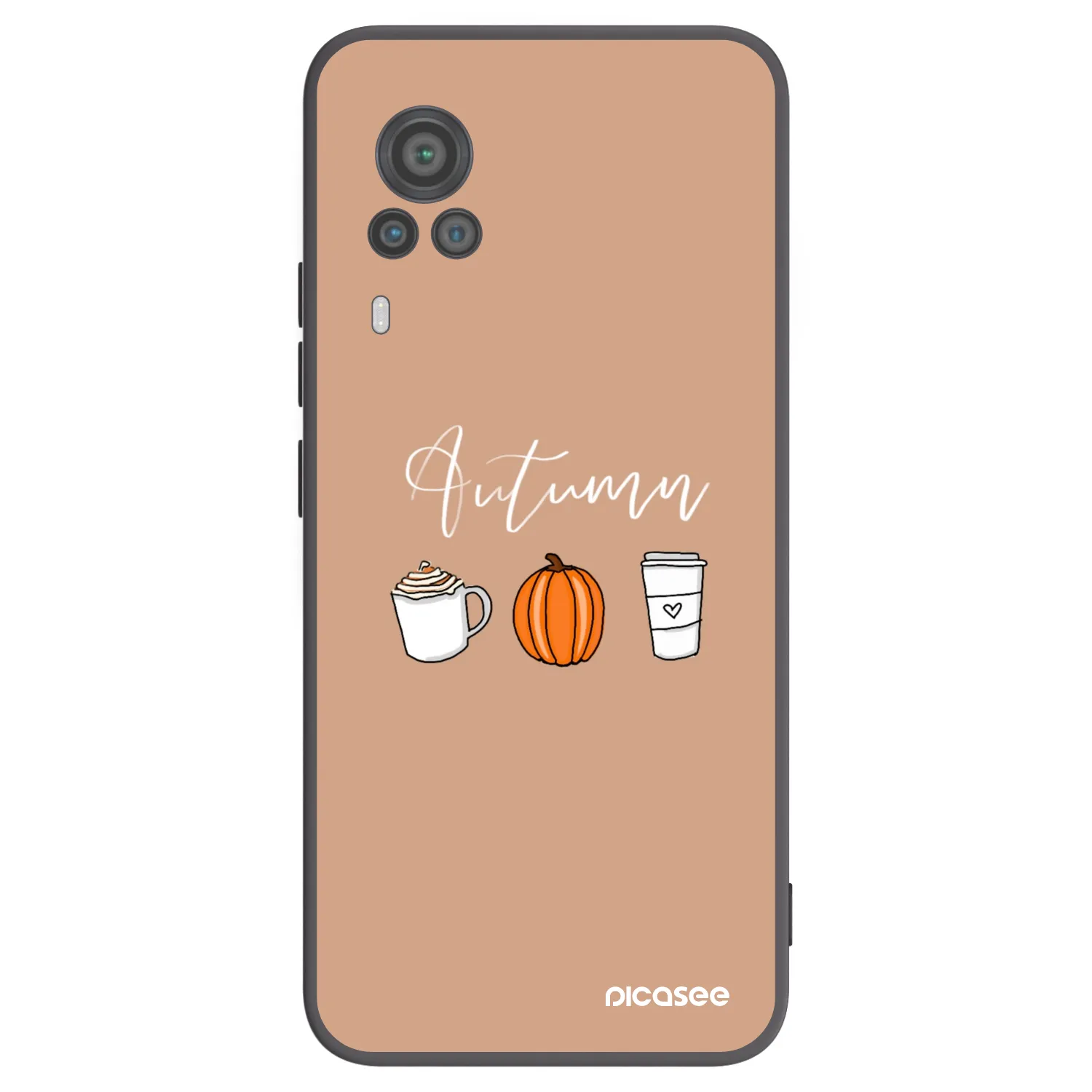 Picasee husă neagră din silicon pentru Vivo X60 Pro 5G - Autumn