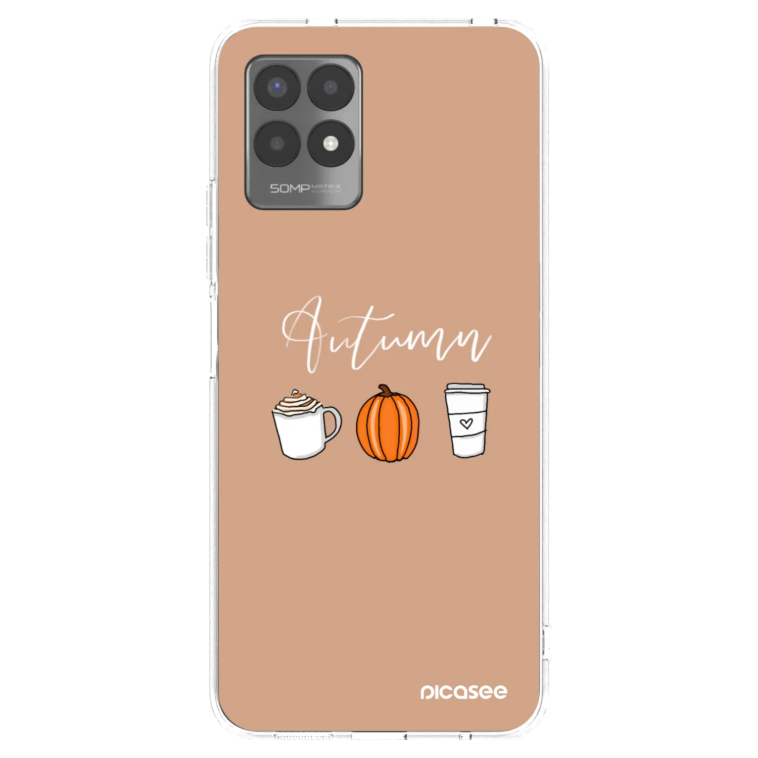 Picasee husă transparentă din silicon pentru Realme 8i - Autumn