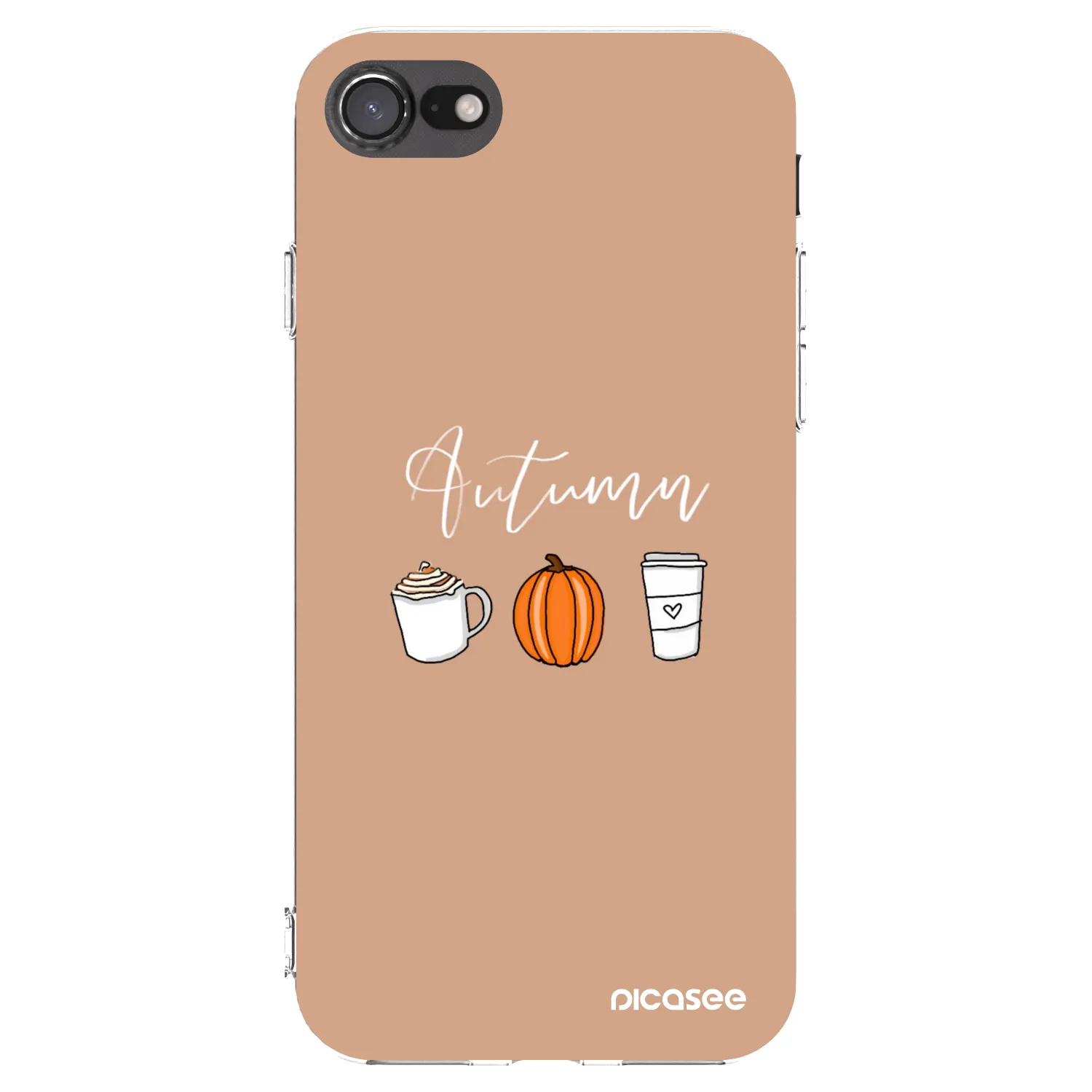 Picasee husă transparentă din silicon pentru Apple iPhone SE 2022 - Autumn