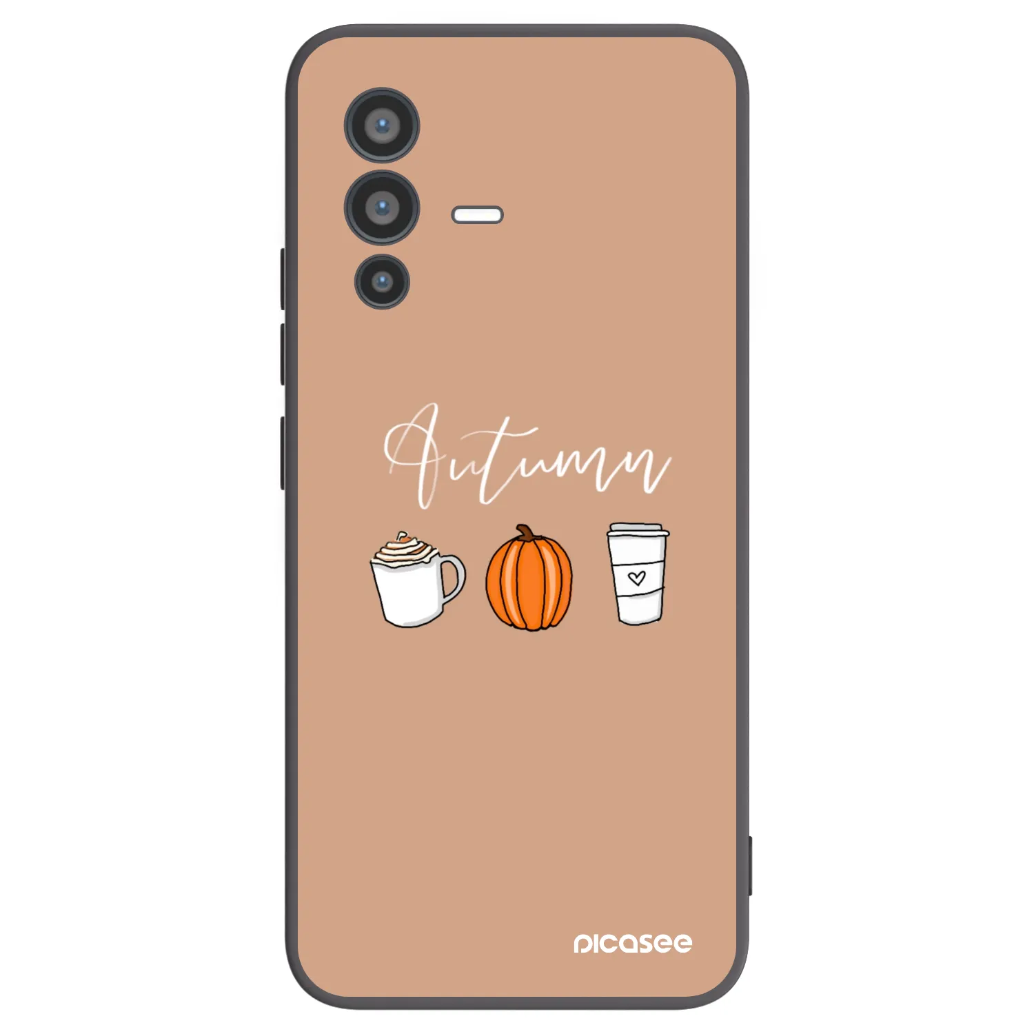 Picasee husă neagră din silicon pentru Vivo V23 5G - Autumn