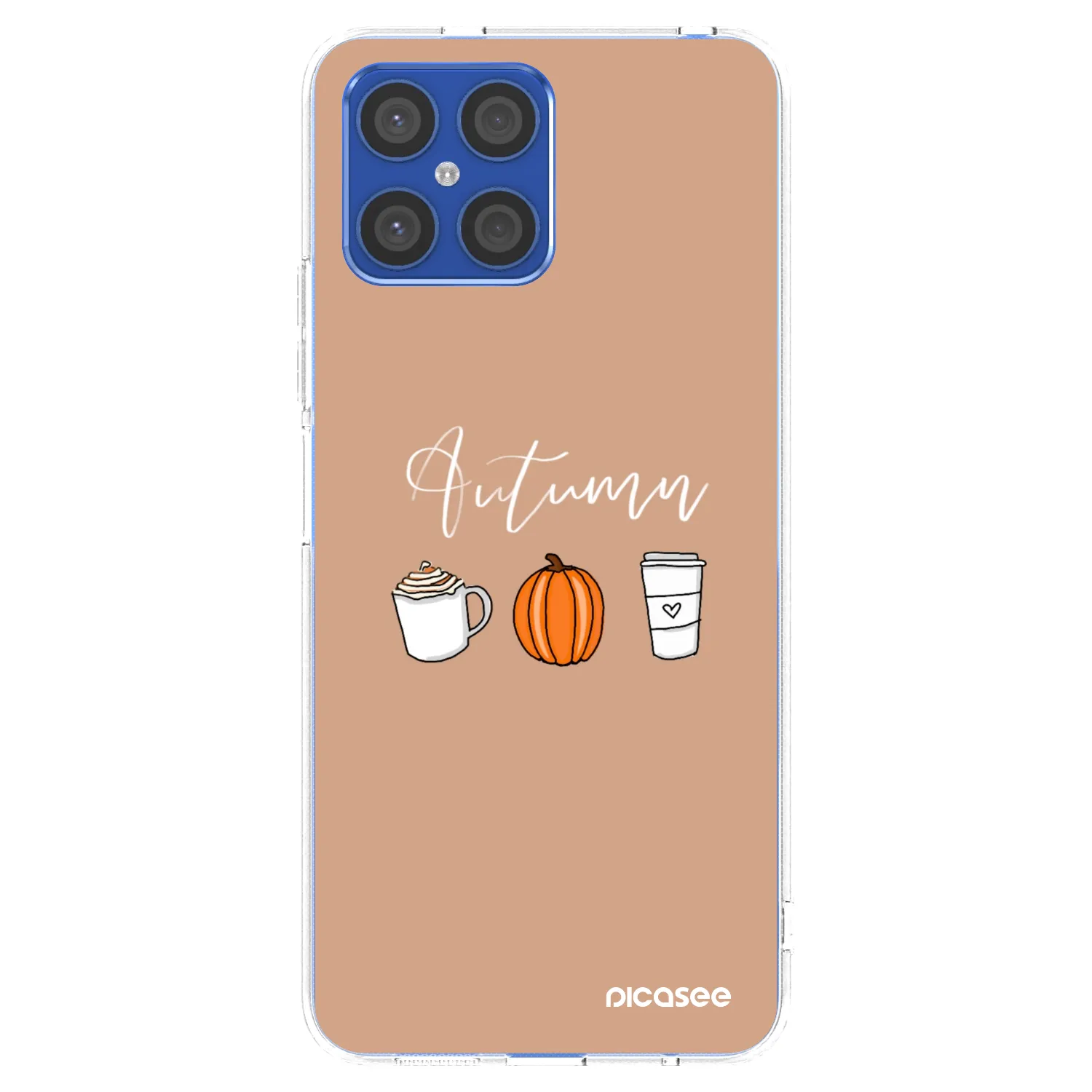 Picasee husă transparentă din silicon pentru Honor X8 4G - Autumn