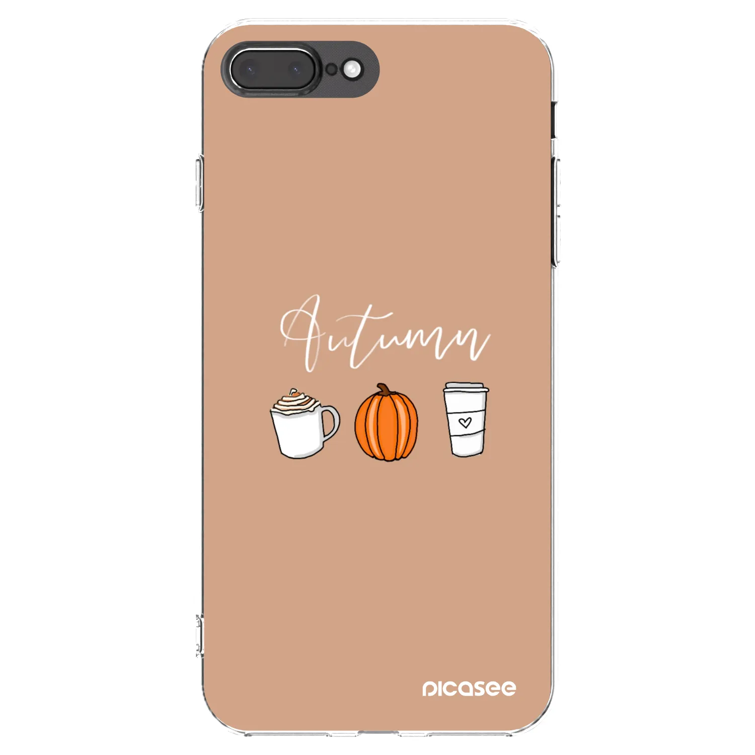 Picasee husă transparentă din silicon pentru Apple iPhone 8 Plus - Autumn