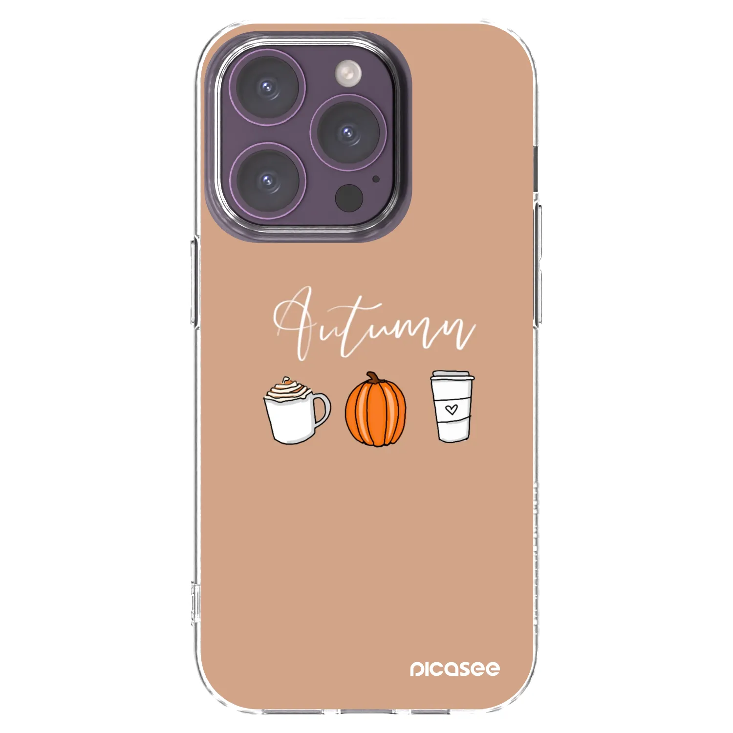 Picasee husă transparentă din silicon pentru Apple iPhone 14 Pro - Autumn