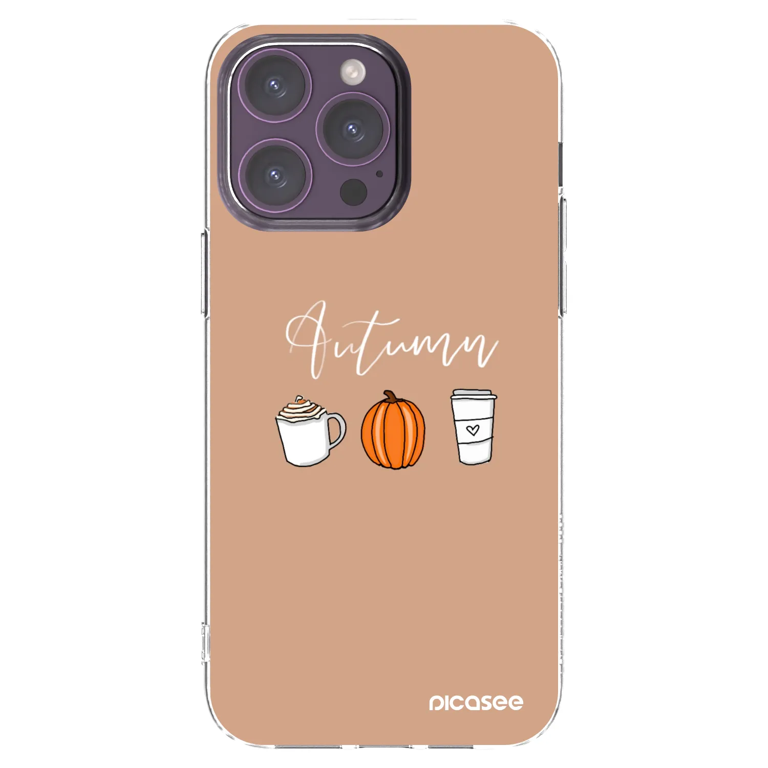 Picasee husă transparentă din silicon pentru Apple iPhone 14 Pro Max - Autumn
