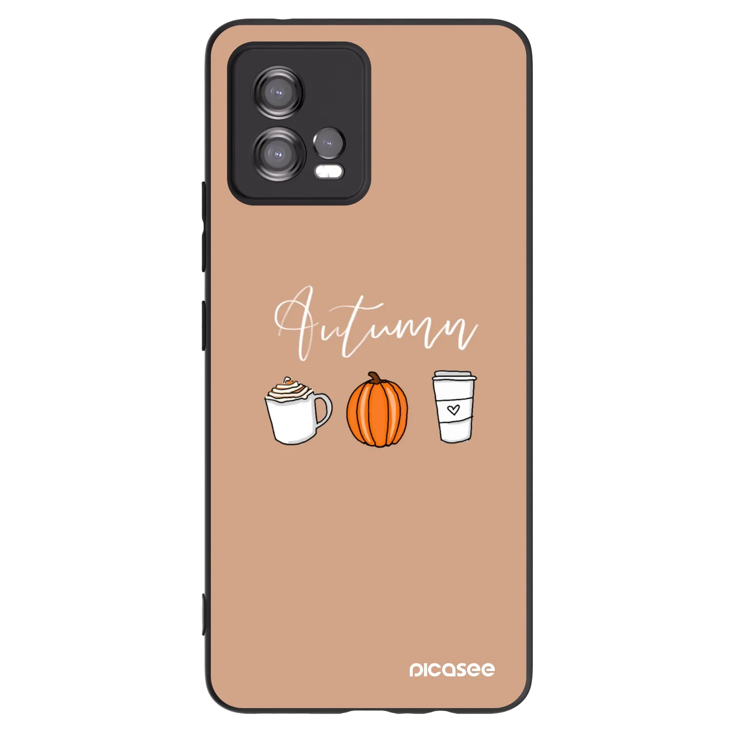 Picasee husă neagră din silicon pentru Motorola Moto G72 - Autumn