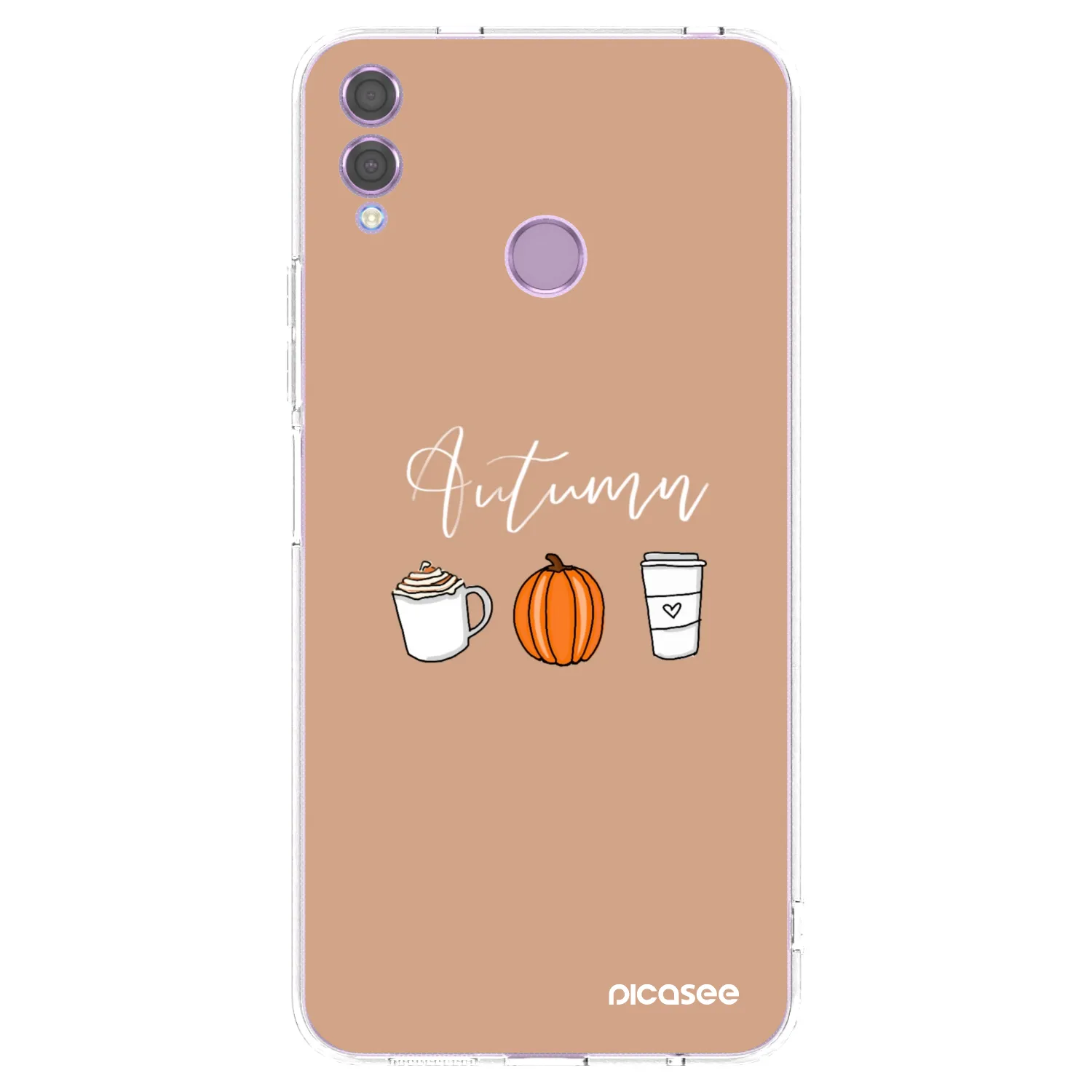 Picasee husă transparentă din silicon pentru Honor 8X - Autumn