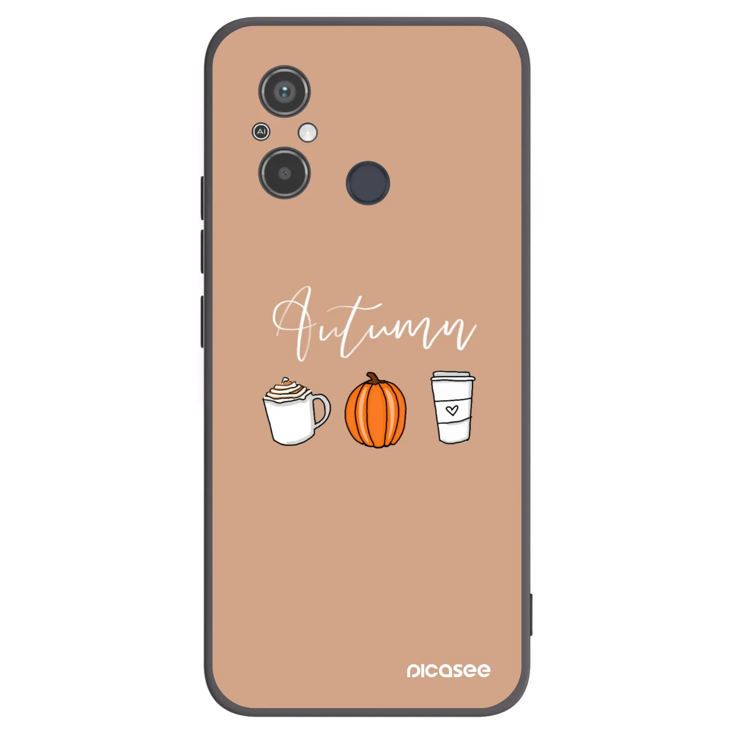 Picasee husă neagră din silicon pentru Xiaomi Redmi 12C - Autumn