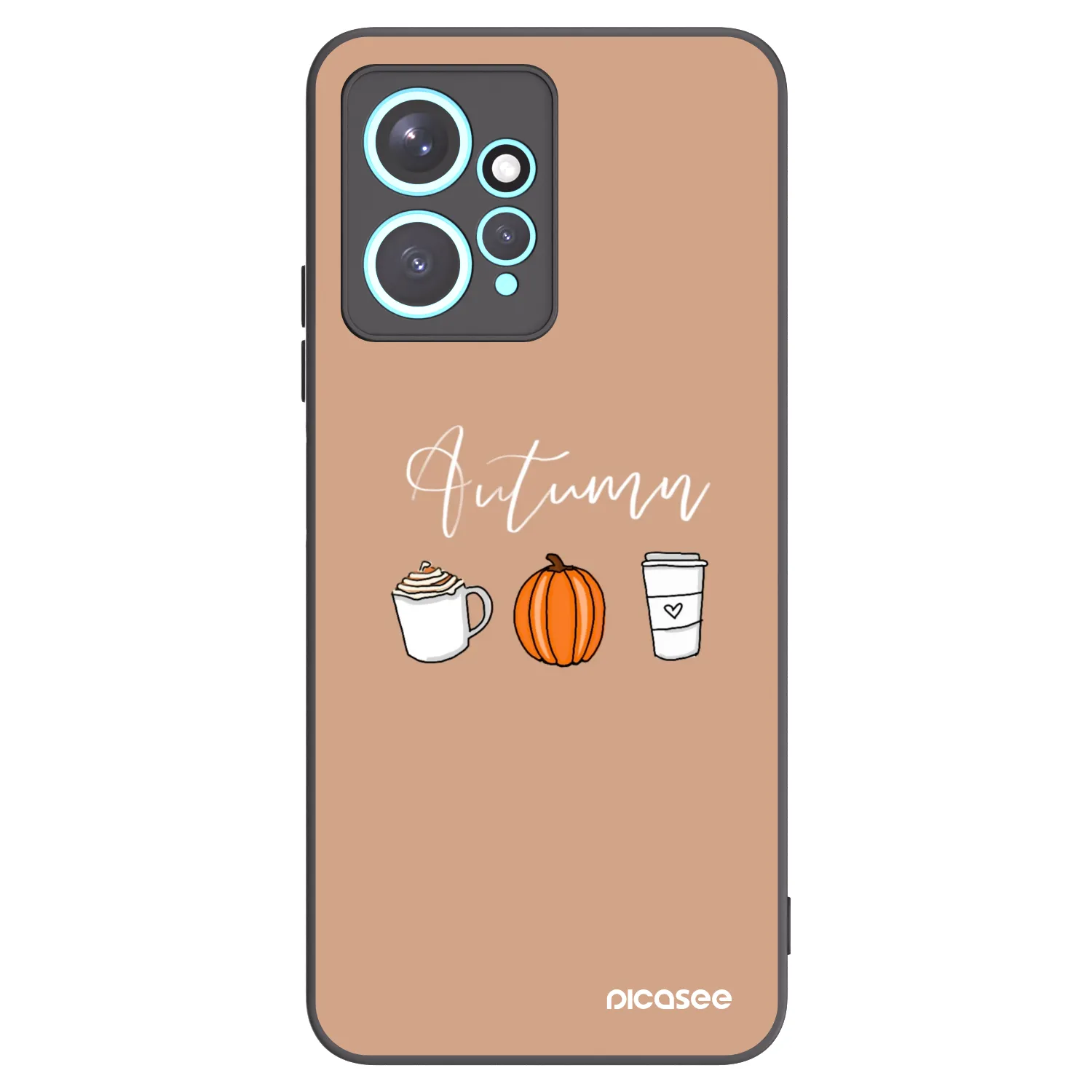 Picasee husă neagră din silicon pentru Xiaomi Redmi Note 12 4G - Autumn