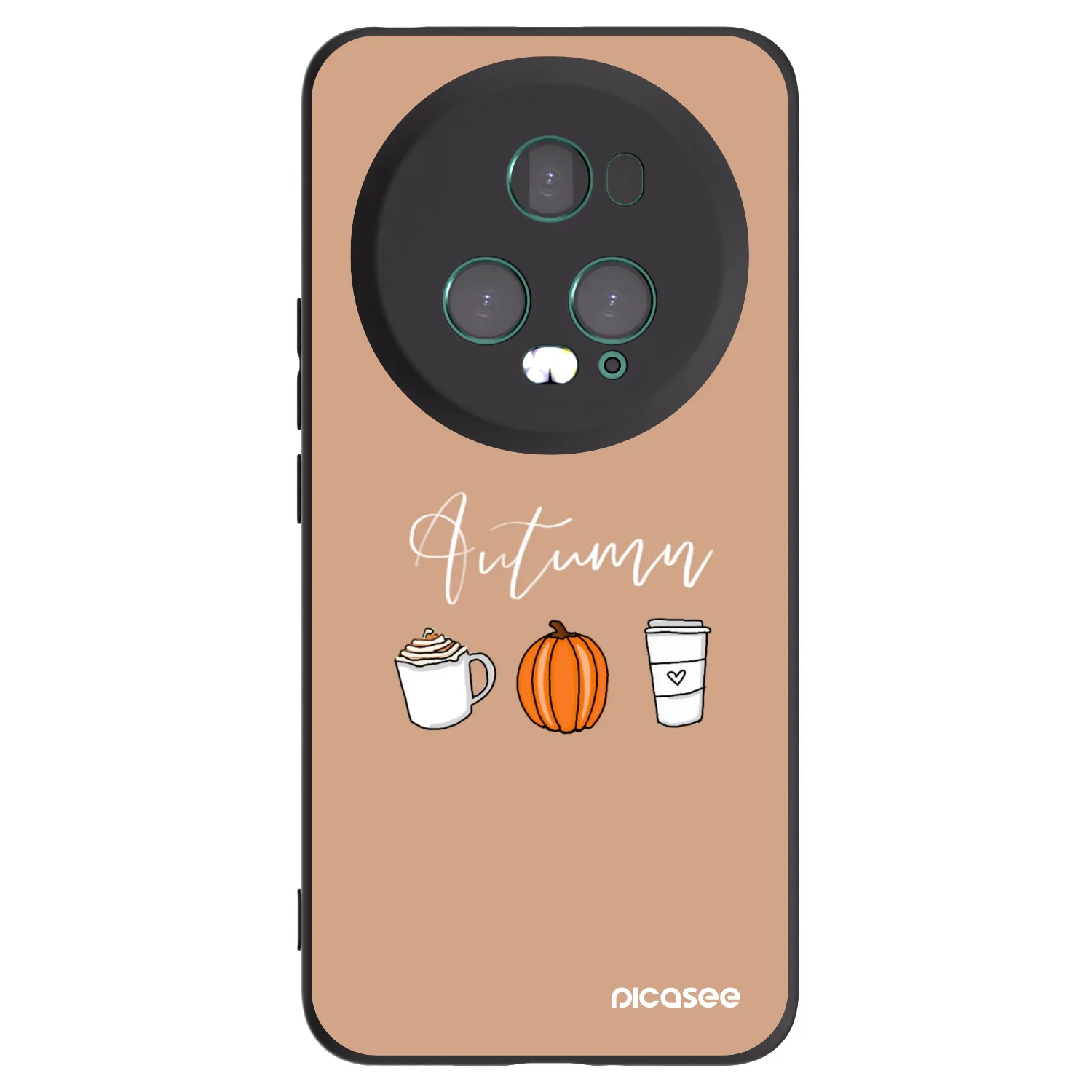 Picasee husă neagră din silicon pentru Honor Magic5 Pro - Autumn