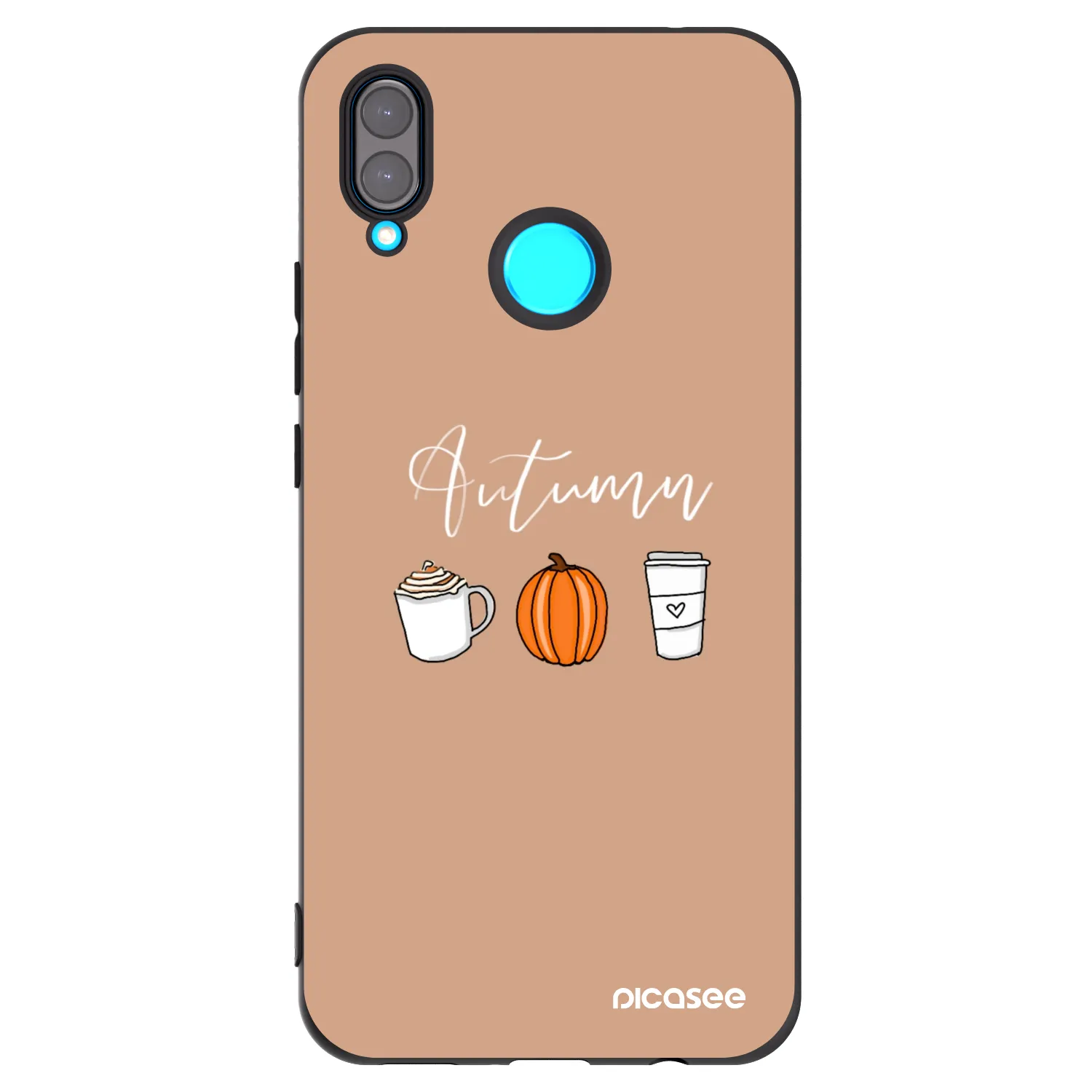 Picasee husă neagră din silicon pentru Huawei Nova 3 - Autumn