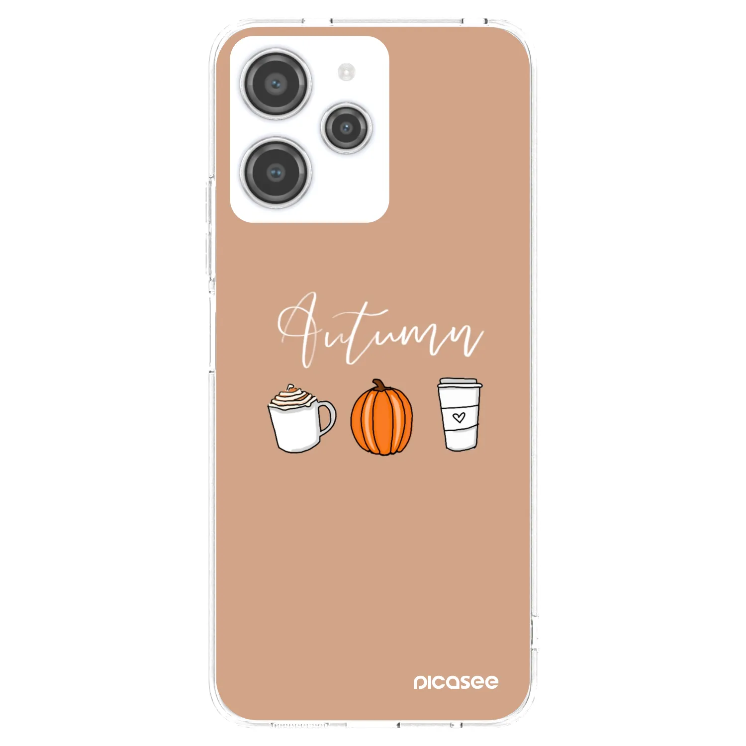 Picasee husă transparentă din silicon pentru Xiaomi Redmi 12 4G - Autumn